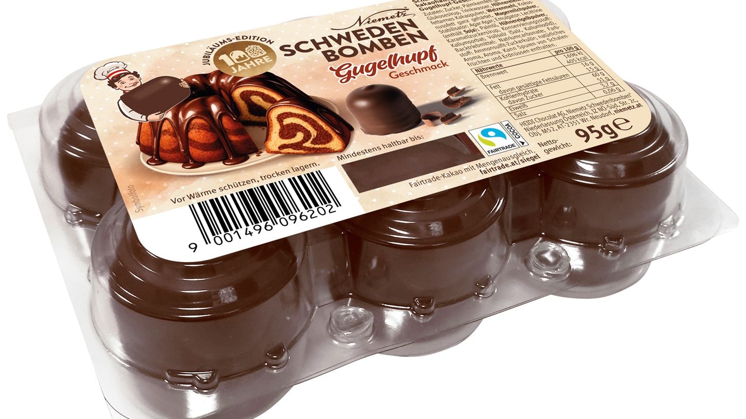 Neu im Süßigkeiten-Regal: Schwedenbomben im Gugelhupf-Geschmack.