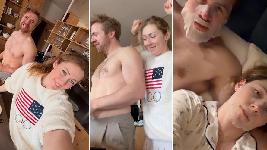 Mikalea Shiffrin und ihr Verlobter Aleksander Aamodt Kilde.