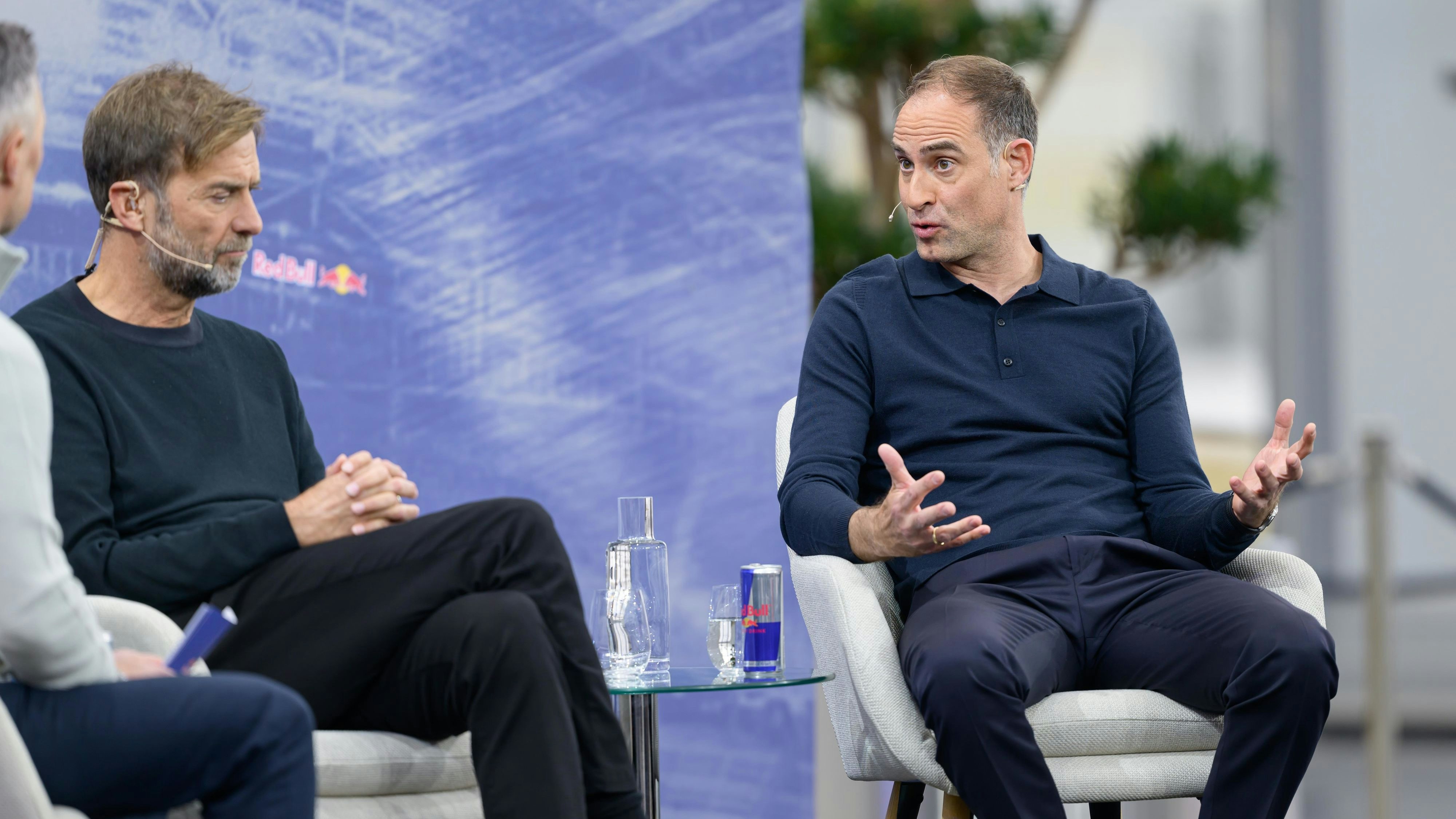 SALZBURG,AUSTRIA,14.JAN.25 - SOCCER - Red Bull Global Soccer, press conference with Juergen Klopp. Image shows Global Head of Soccer Juergen Klopp (Red Bull GmbH) and CEO Oliver Mintzlaff (Red Bull GmbH). Photo: GEPA pictures/ Christian Moser