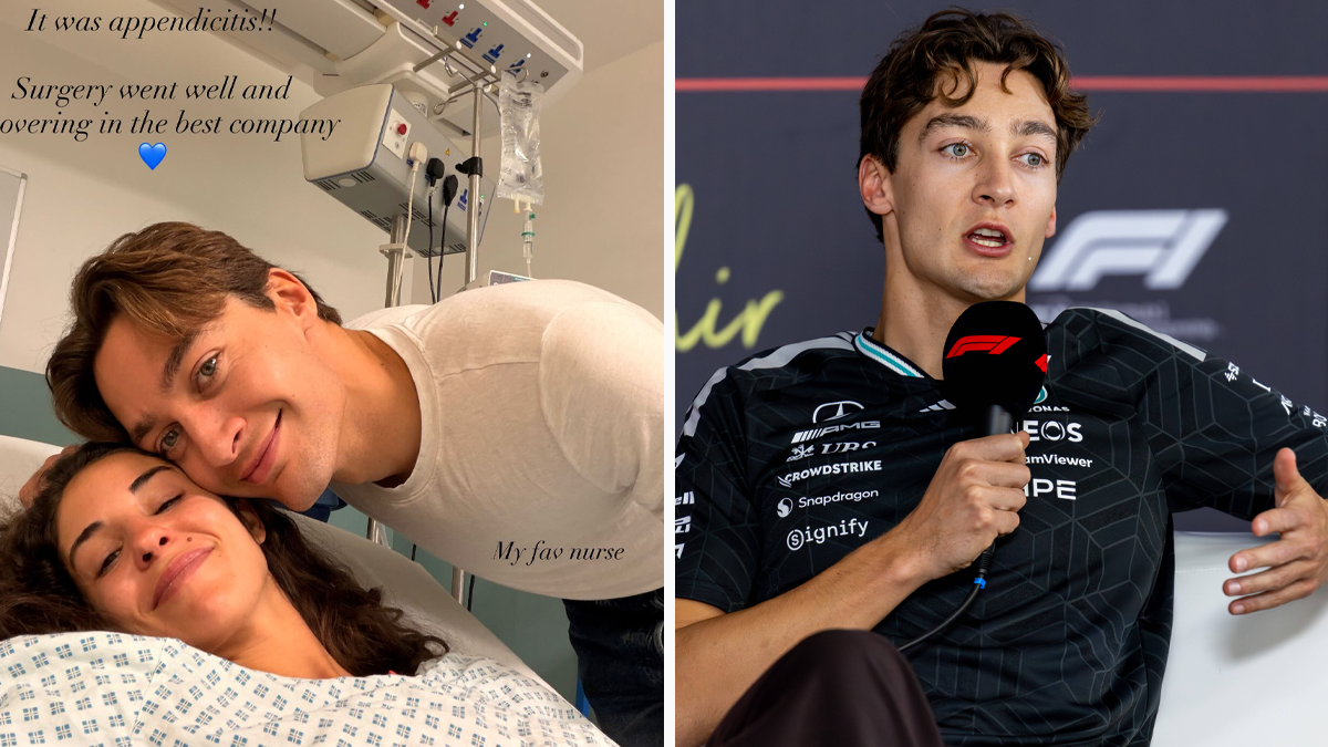 George Russell kümmert sich um seine Freundin.