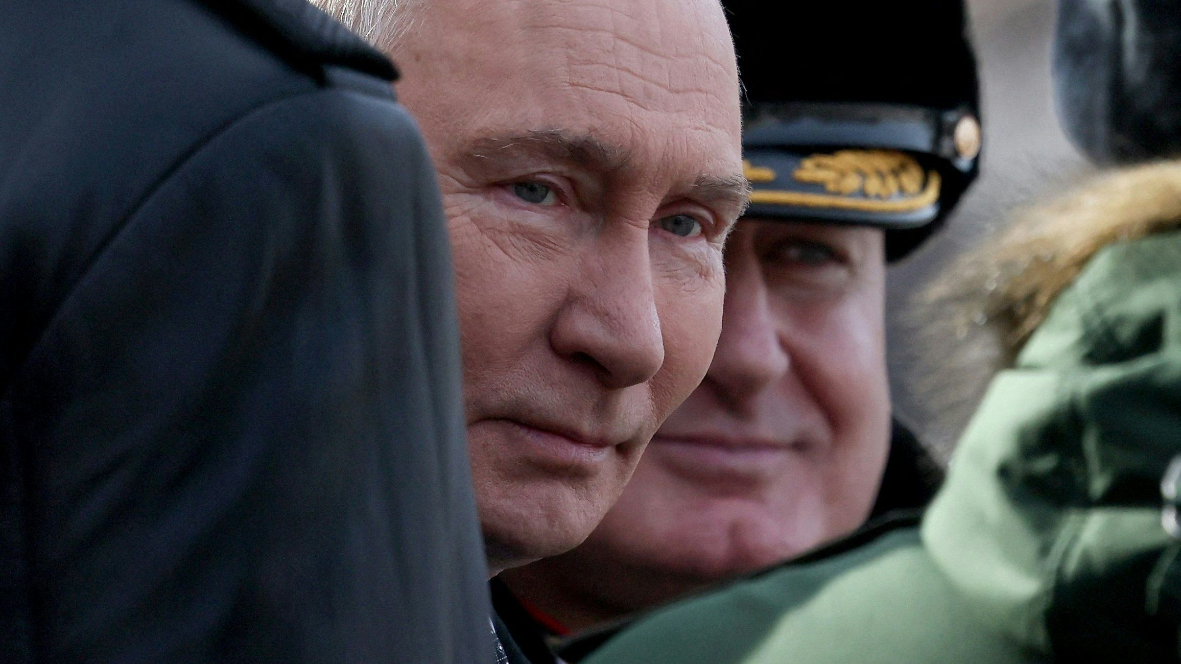 Wladimir Putin während der Zeremonie zum Tag der Verteidiger des Vaterlandes am 23. Februar 2026 am Grab des Unbekannten Soldaten in Moskau. 