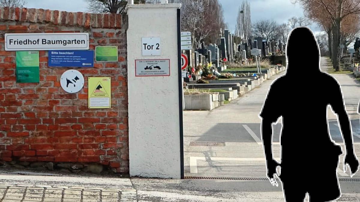 Hier am Baumgartner Friedhof soll das Mädchen eine Frau mit einem Taschenmesser tödlich verletzt haben.