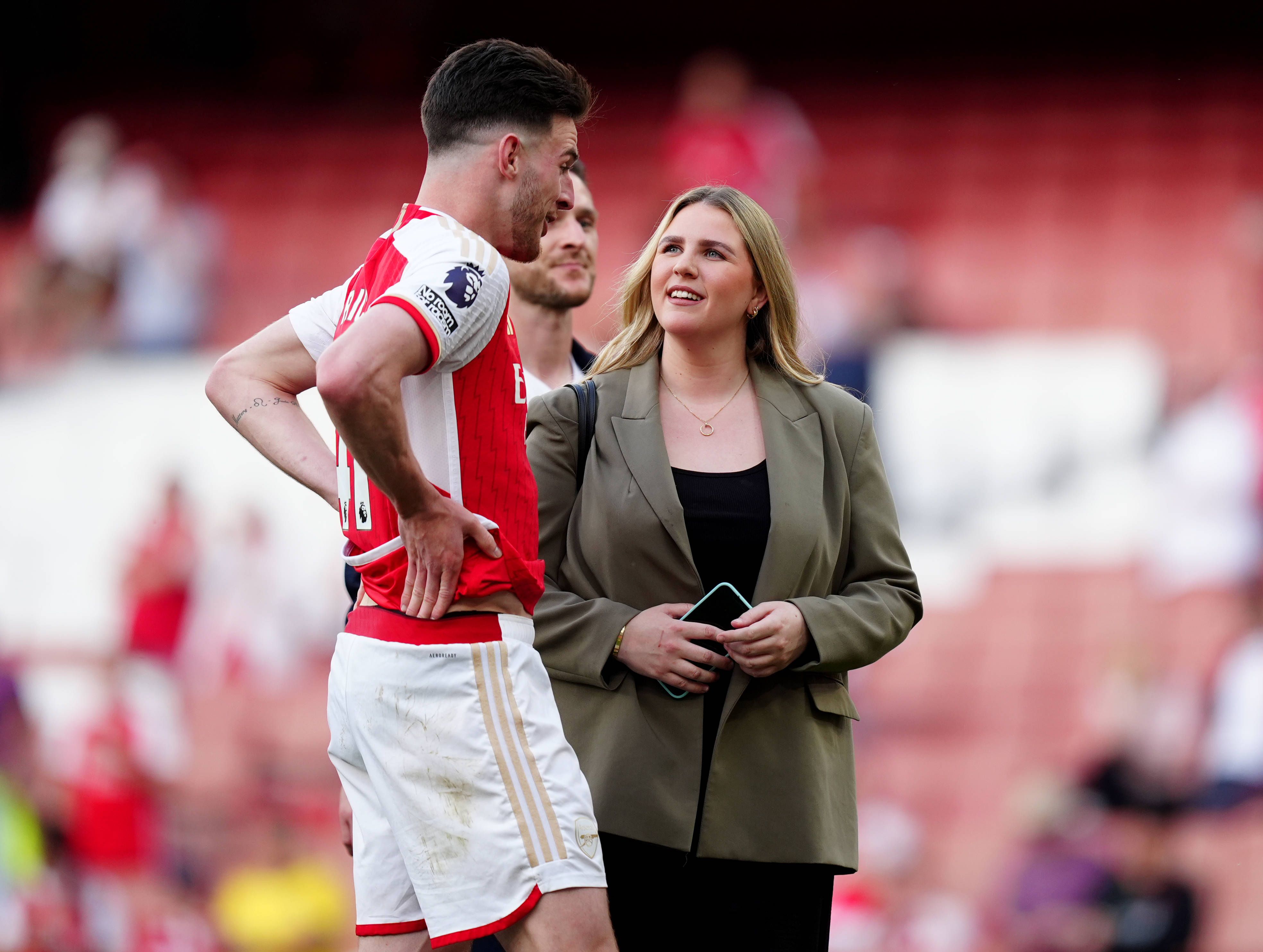 Declan Rice und Lauren Fryer.