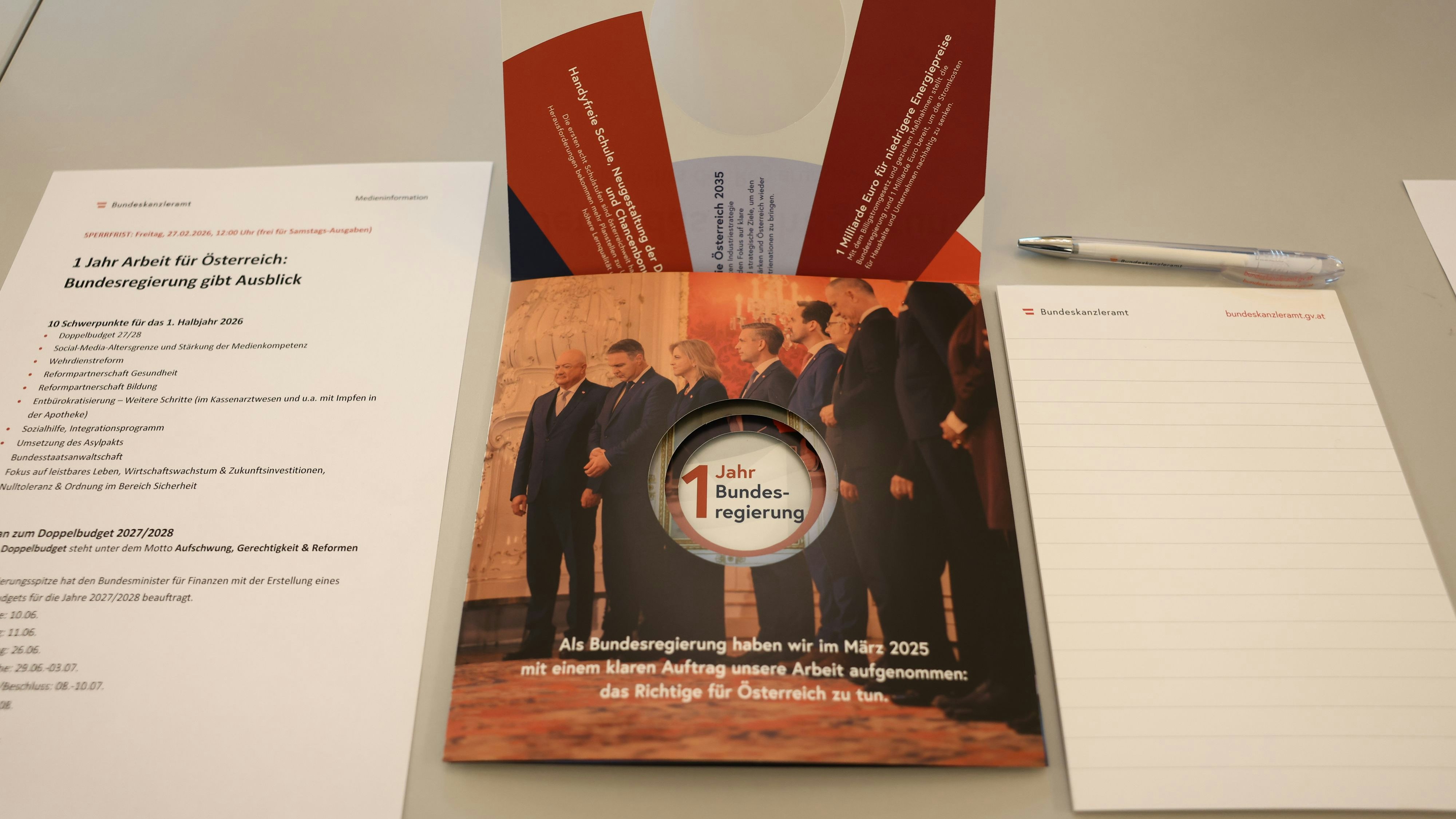 ... und schenkte deshalb ein paar Drucksorten her, ehe ...