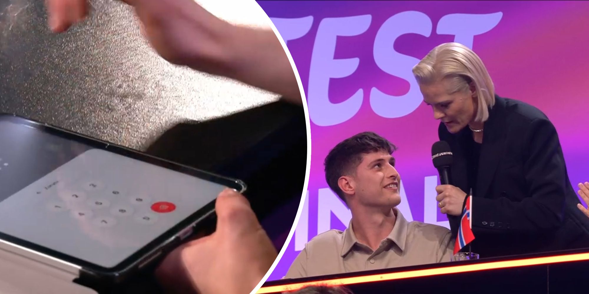 Hazel Bruger stand plötzlich hinter Thomas Thurner.