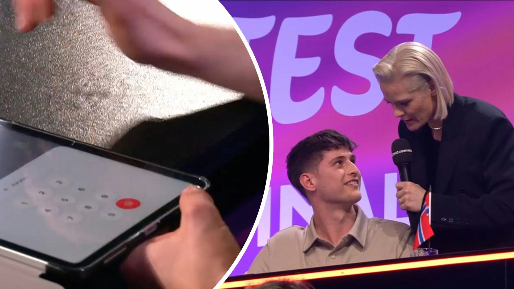 Hazel Bruger stand plötzlich hinter Thomas Thurner.