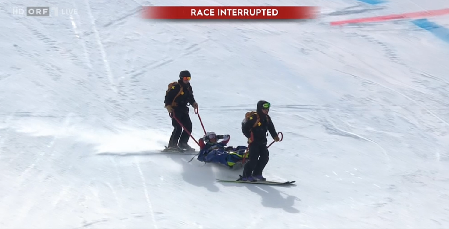 Ricarda Haaser ist gestürzt.