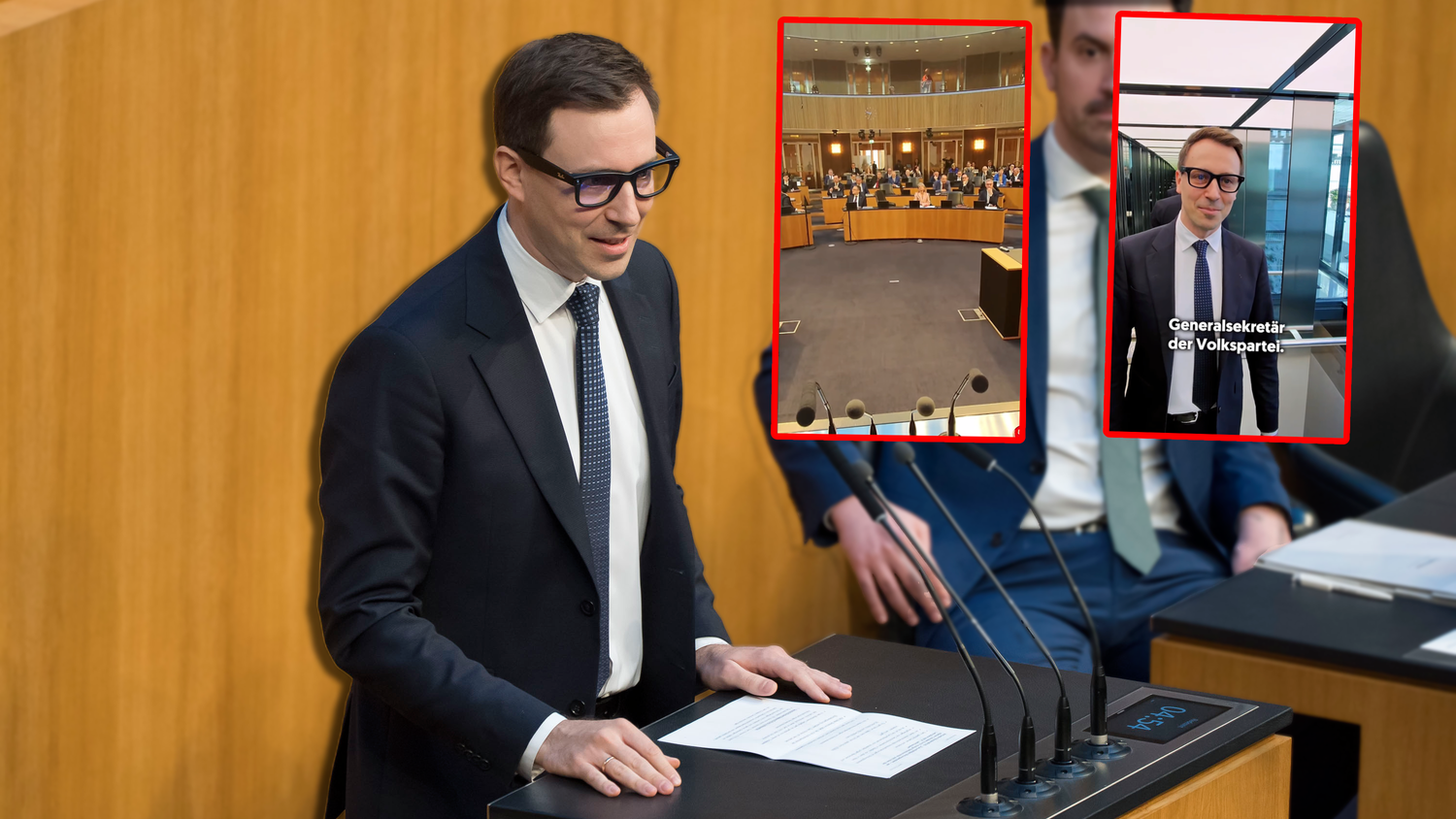 ÖVP-Generalsekretär Marchetti auf "spezieller Mission". Auf Instagram zeigt er eine politische Woche aus seiner Perspektive.