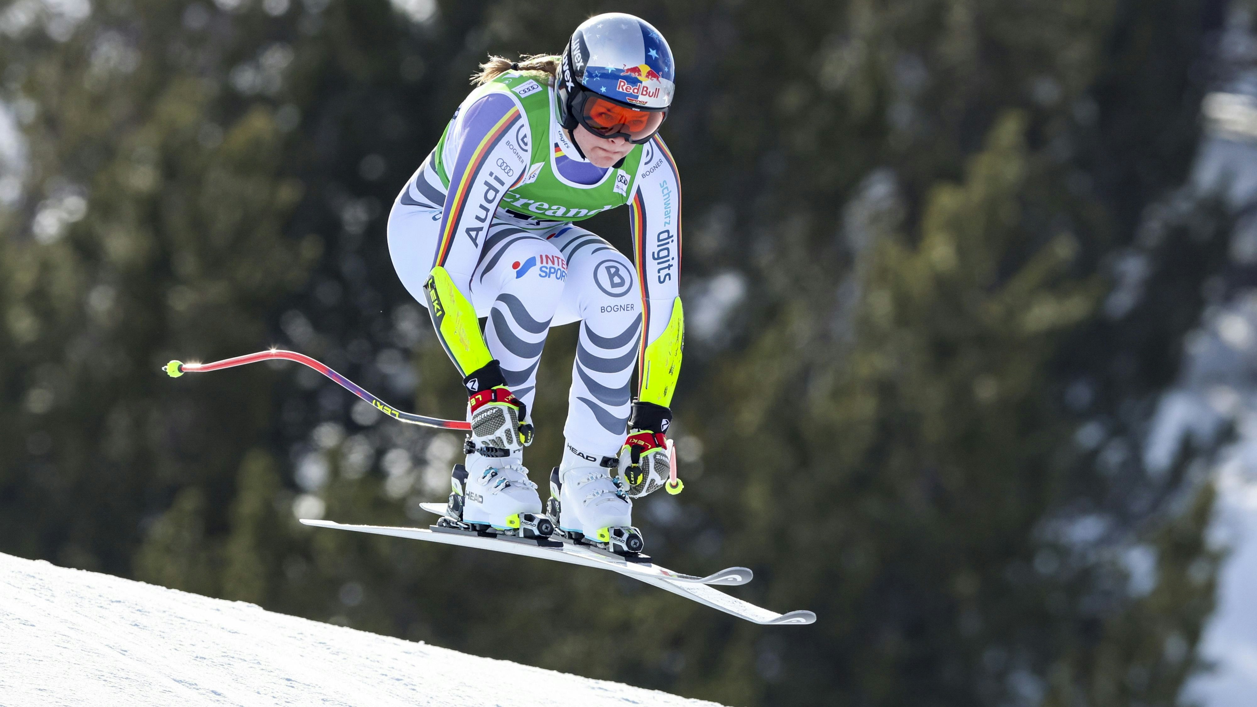 SOLDEU,ANDORRA,28.FEB.26 - ALPINE SKIING - FIS World Cup, Super G, ladies. Image shows Emma Aicher (GER). Photo: GEPA pictures/ Mathias Mandl