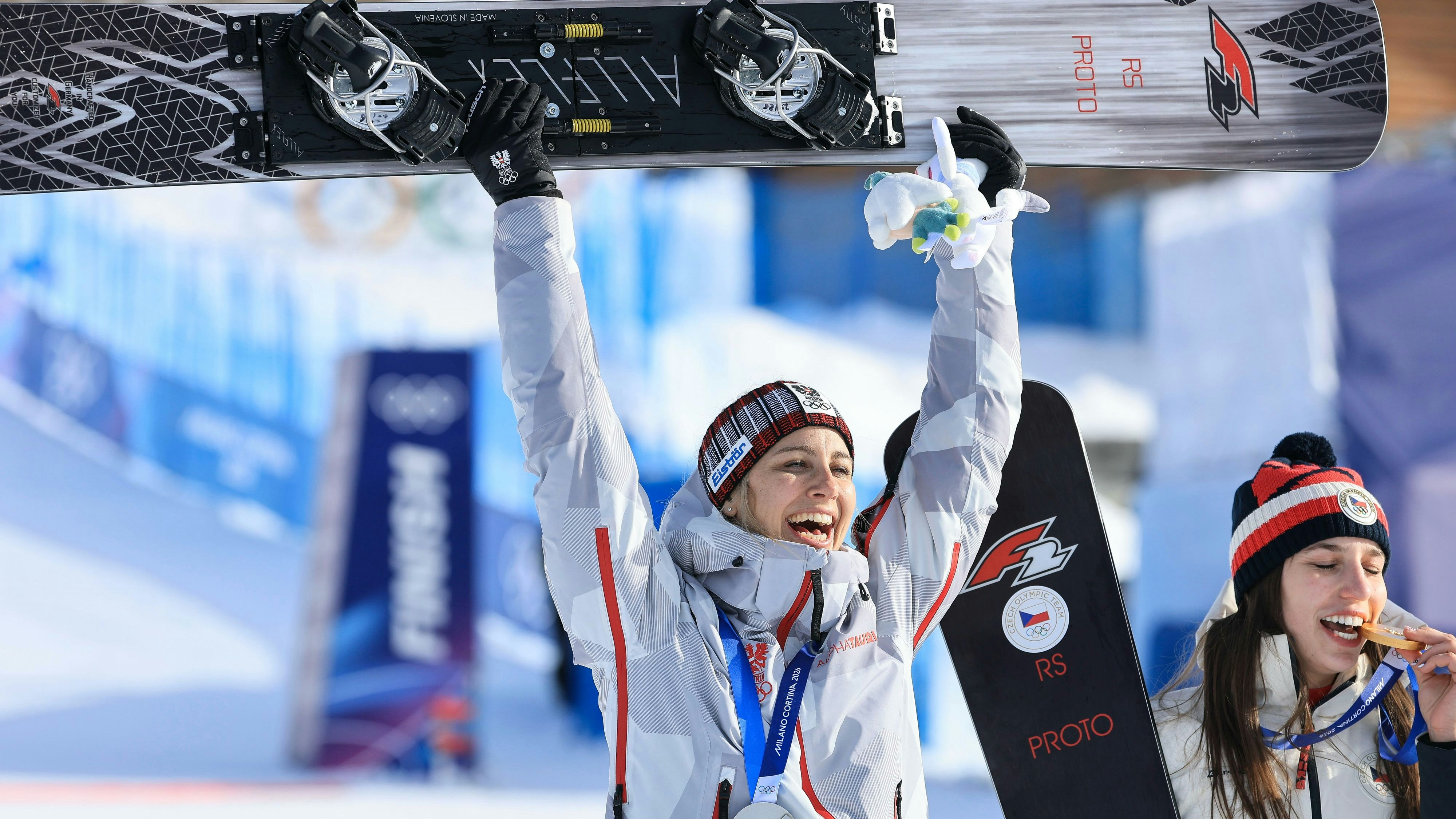 Sabine Payer jubelte bei Olympia über Silber.