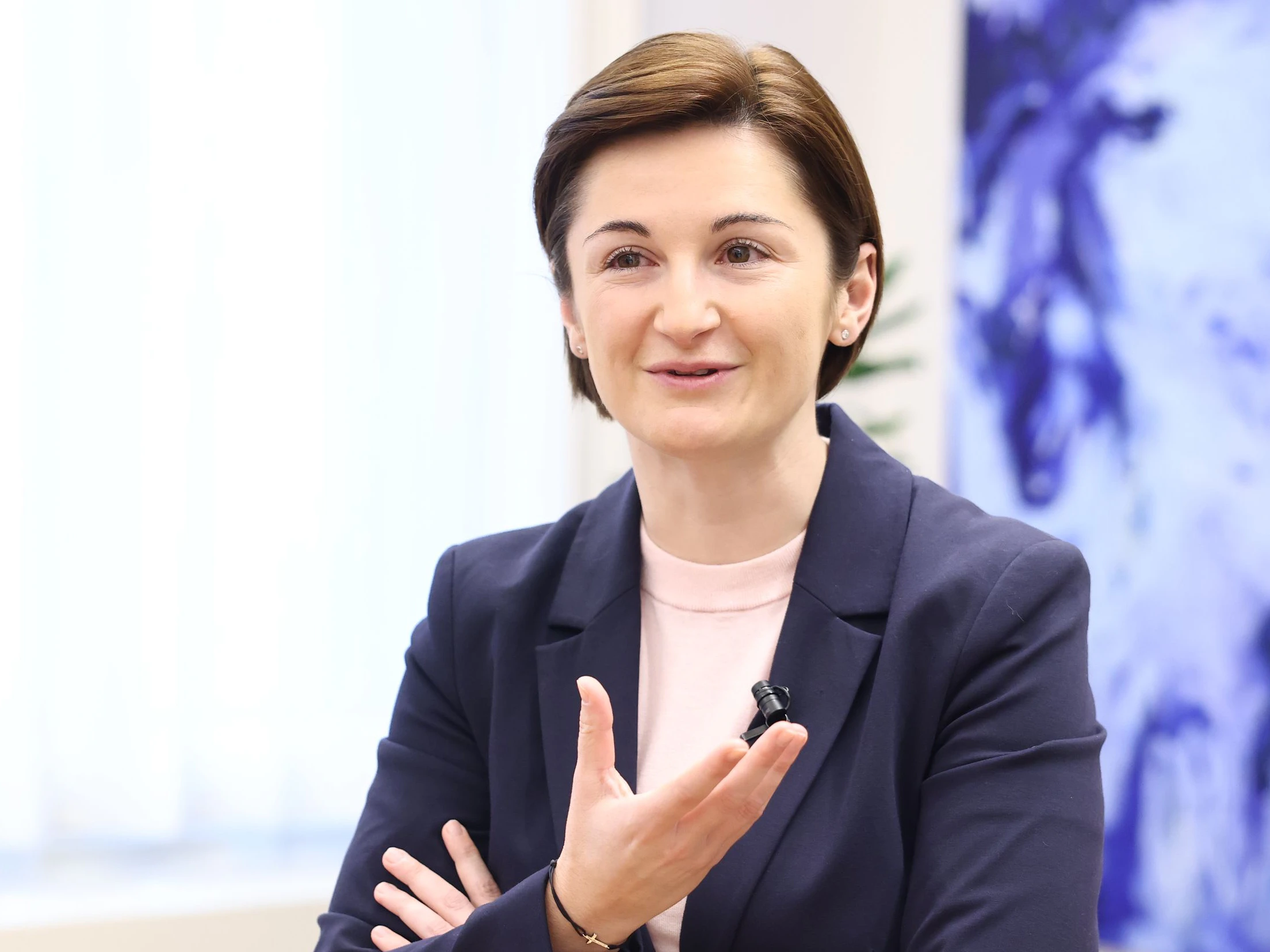 Die Salzburger FPÖ-Chefin Marlene Svazek bei einem Besuch bei "Heute".