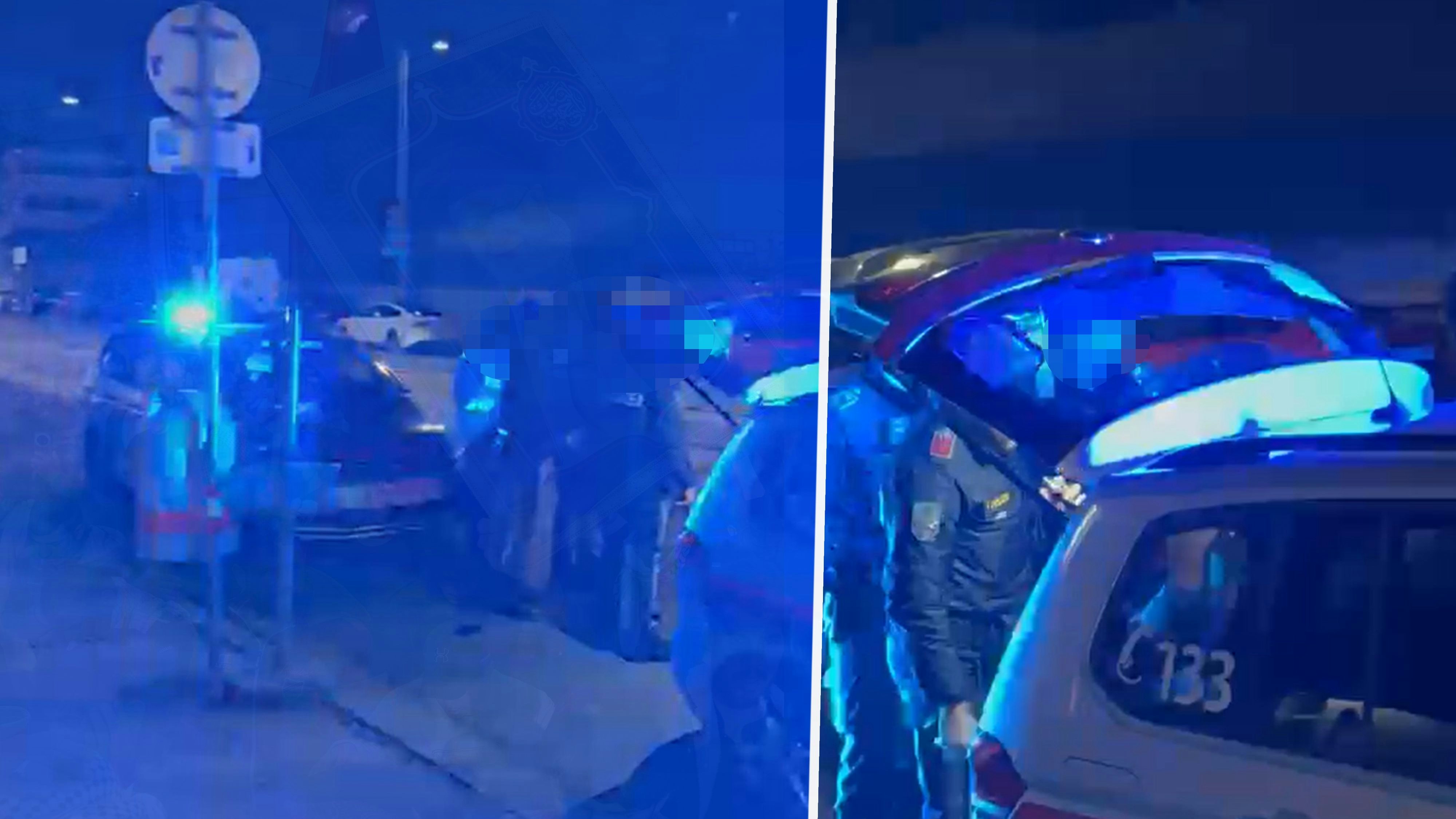 Attacke auf Polizei! Einsatzauto mit Flasche beworfen