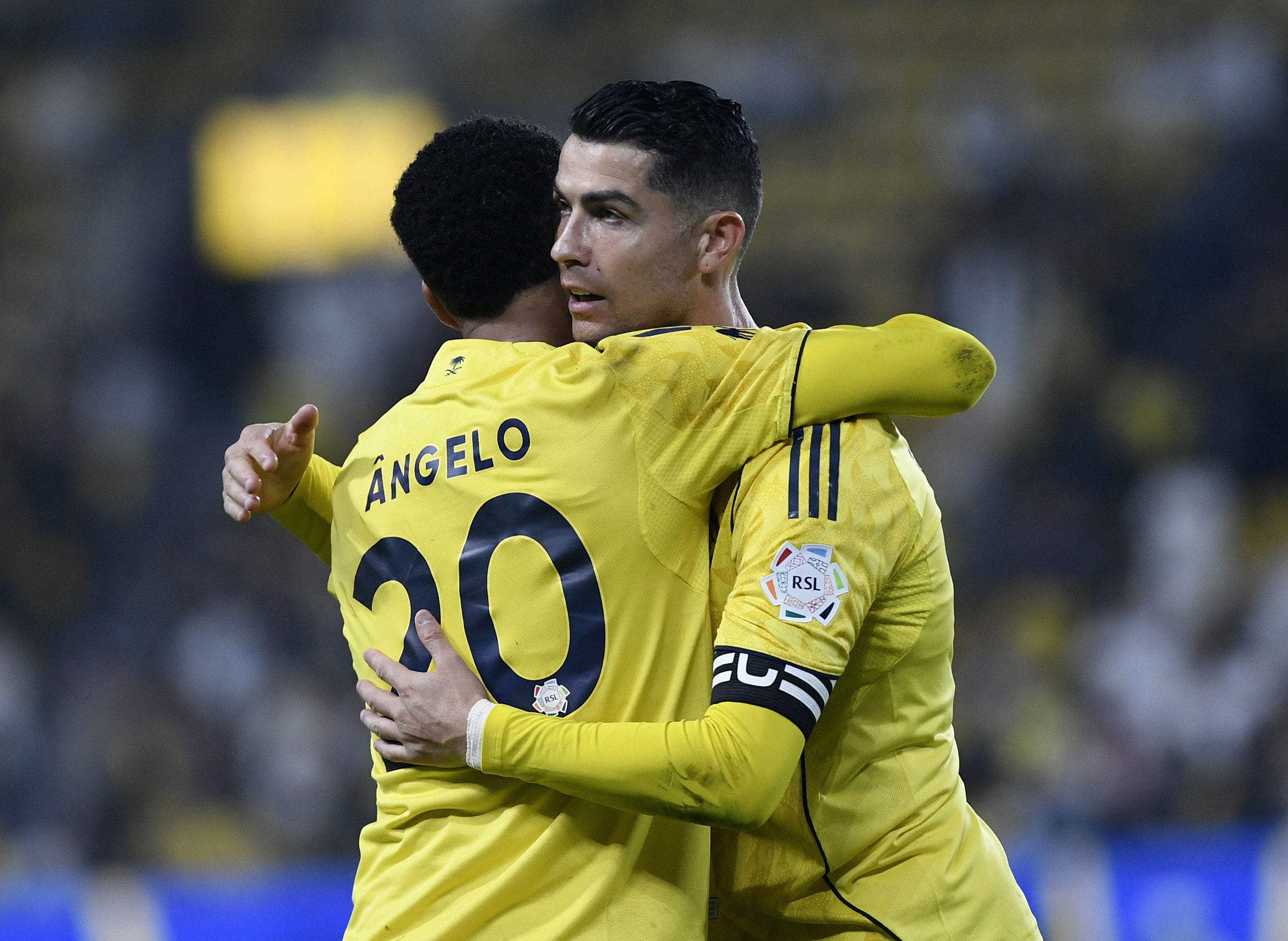 Cristiano Ronaldo mit Al-Nassr-Kollege Angelo Gabriel