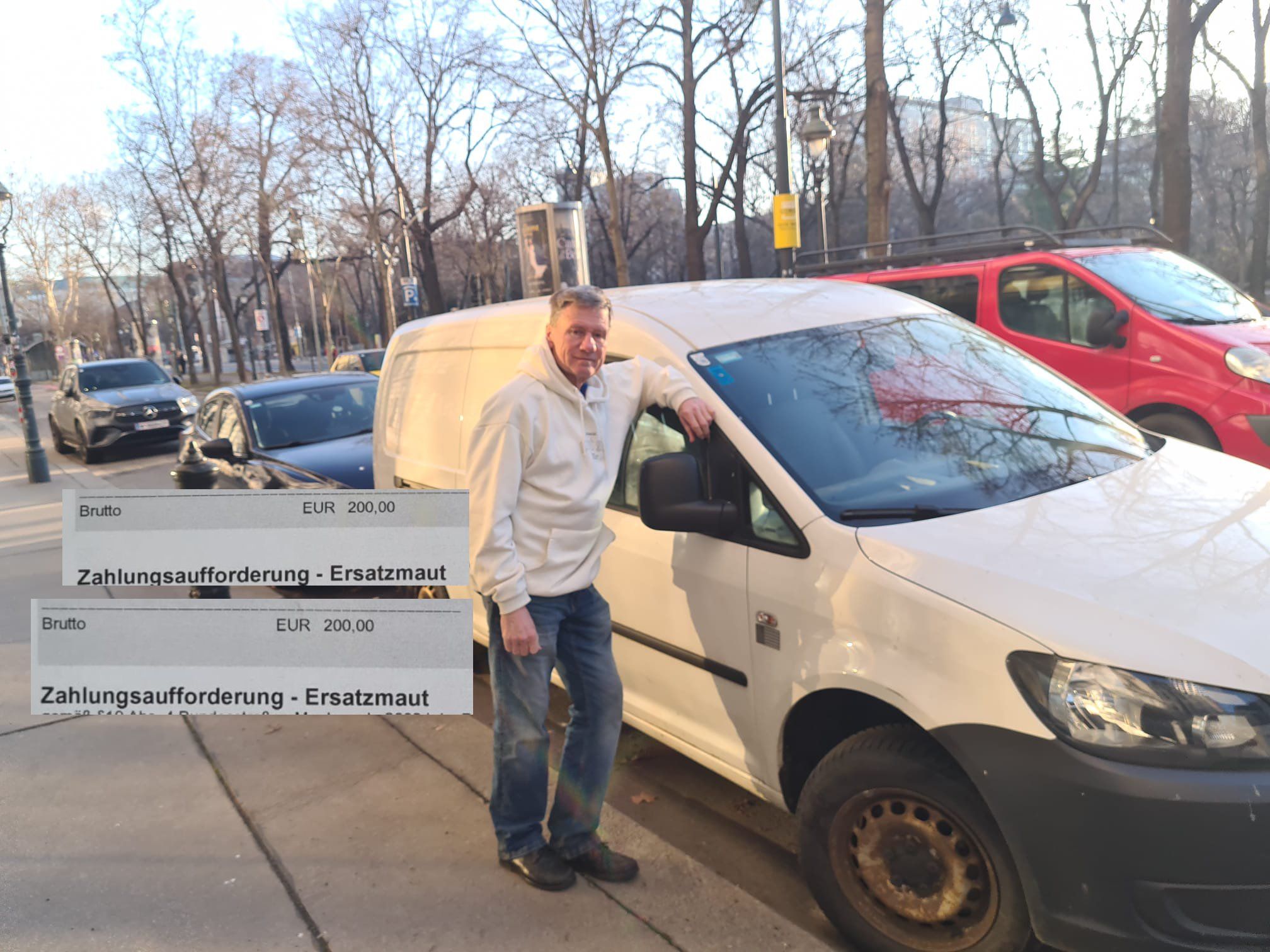 Der Wiener ist wütend, muss für zweimal über die Autobahn fahren 400 Zahlen