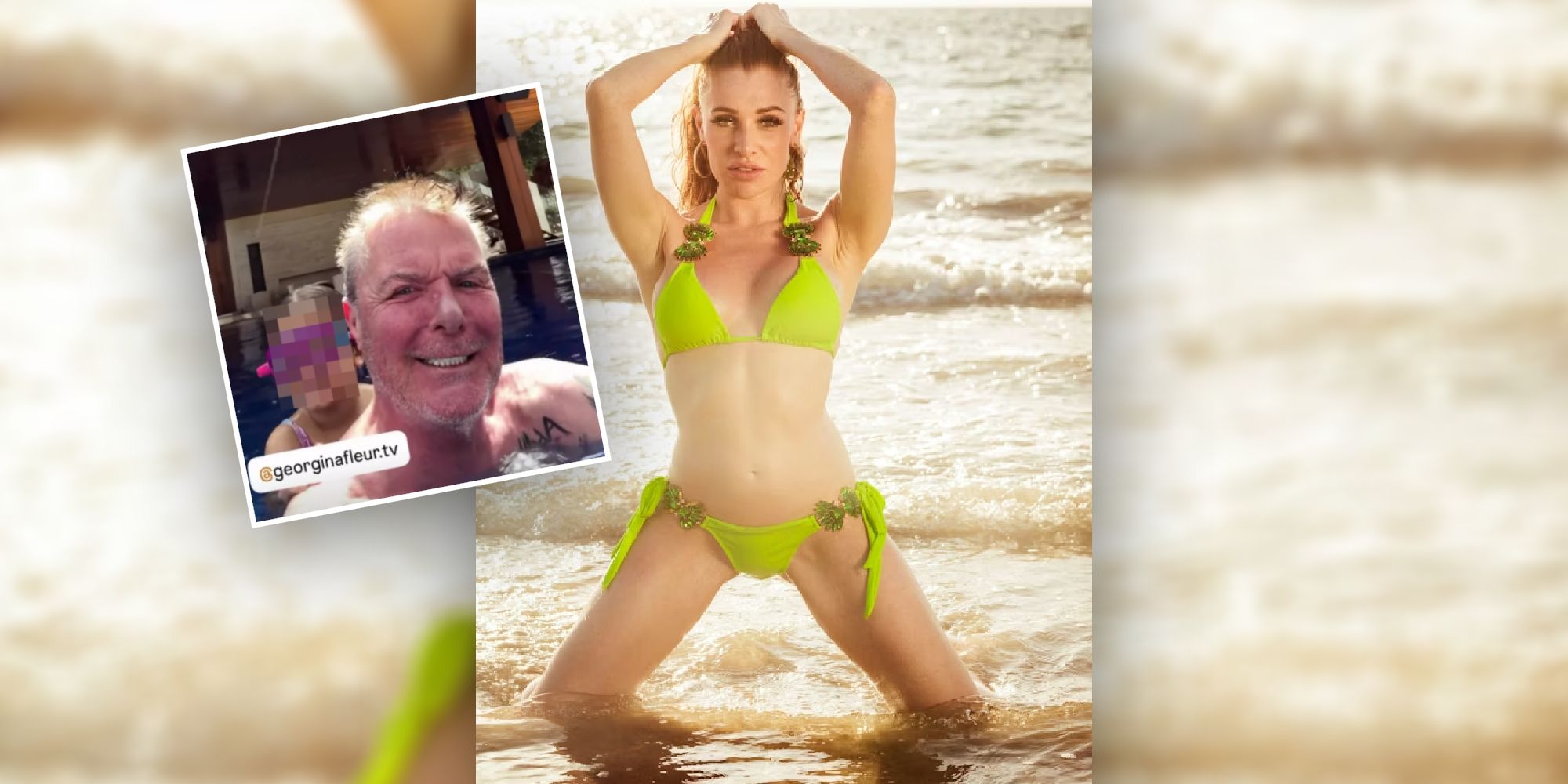 Georgina Fleur vertraut Prinz Marcus von Anhalt ihr Kind an.