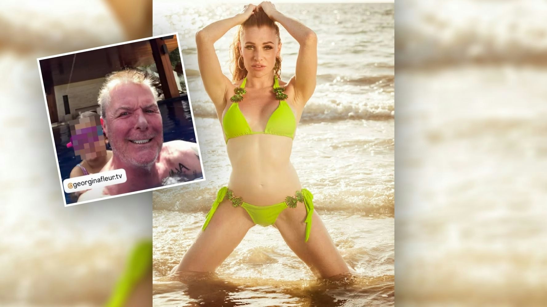 Georgina Fleur vertraut Prinz Marcus von Anhalt ihr Kind an.