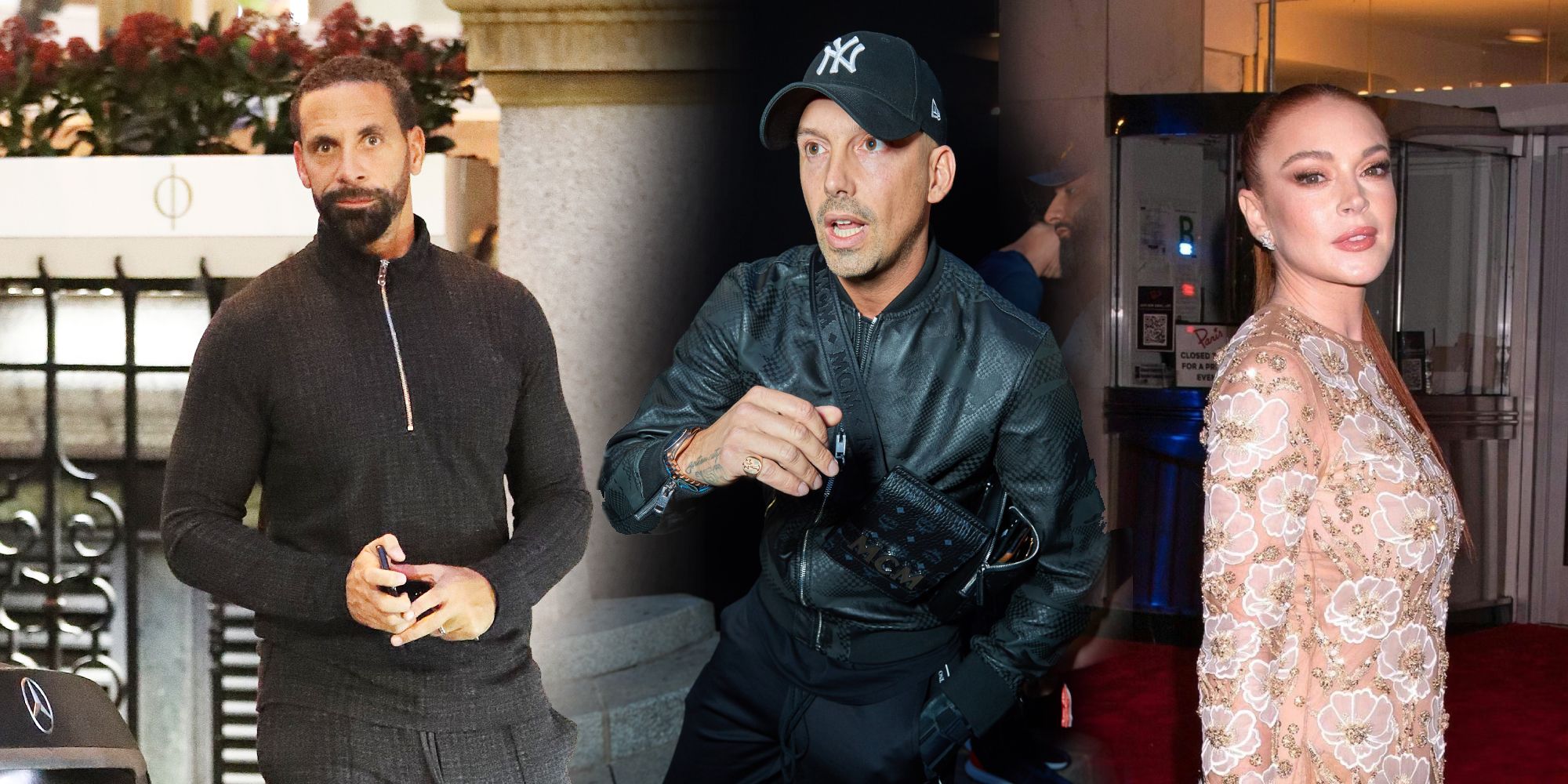 Rio Ferdinand, RAF Camora und Lindsay Lohan sind in Dubai.