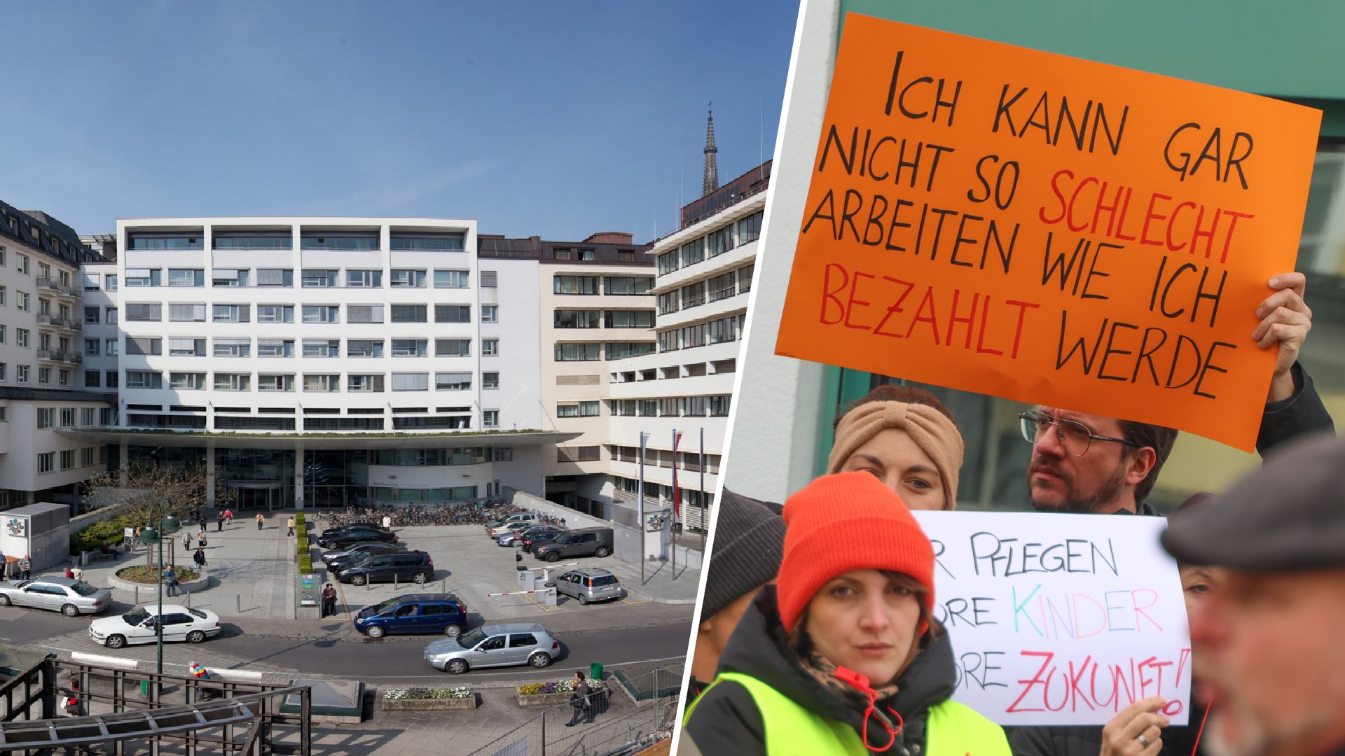 Kurz vor dem Streik am Dienstag soll es laut Gewerkschaft an der Organisation – u.a. im Krankenhaus der Barmherzigen Schwestern in Linz – massiv hapern.