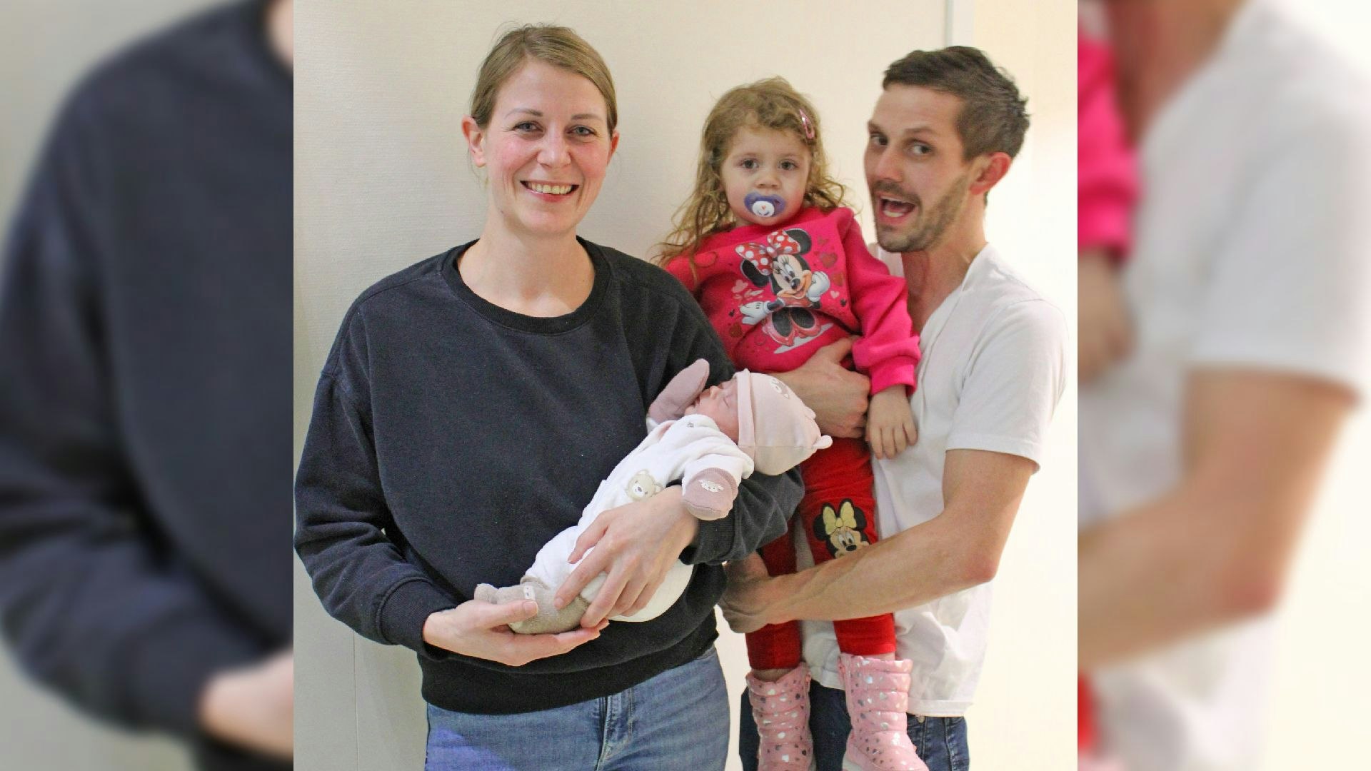 Spendete eine große Menge Muttermilch: Corina mit ihrer Familie.