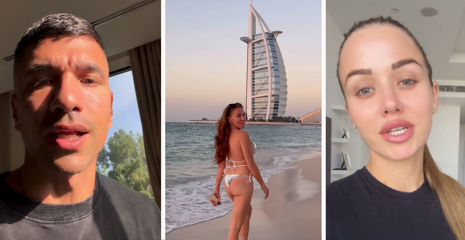 Schockmomente für deutsche Influencer in Dubai.
