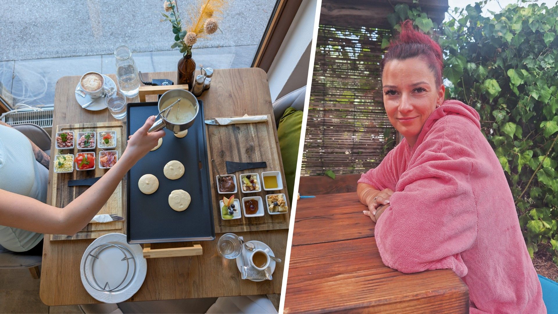 Betreiberin Anne hat das Pancake-Raclette erfunden.