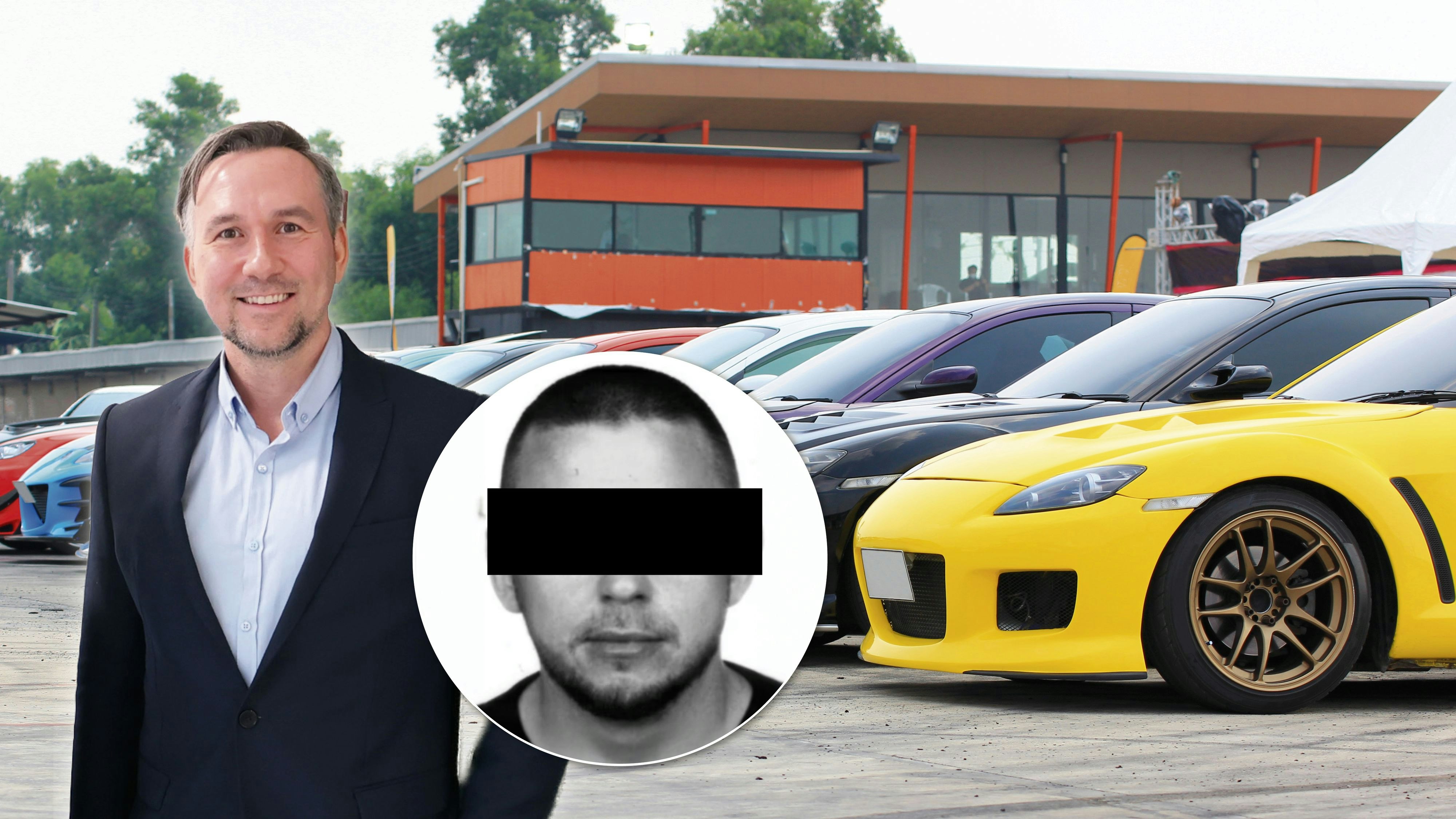 Schnelles Geld statt schneller Autos: Anwalt Norbert Piech vertritt Beschuldigten, Jacob S. (r.) ging Ermittlern ins Netz.