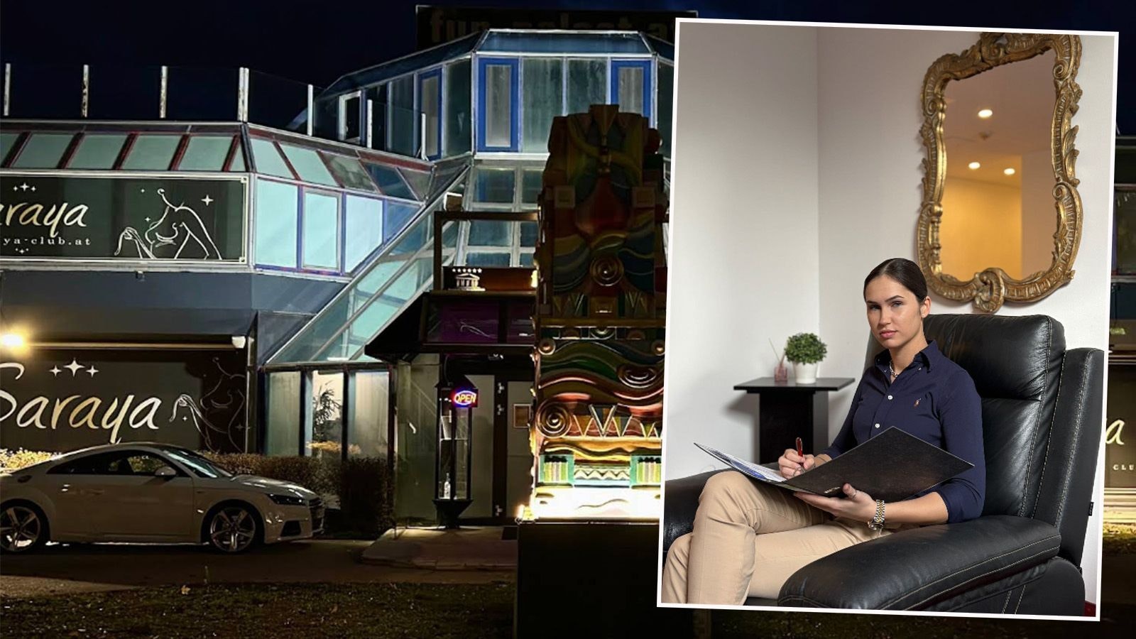 Sarah Omari leitet den "Saraya-Club" – das größte Bordell Österreichs.
