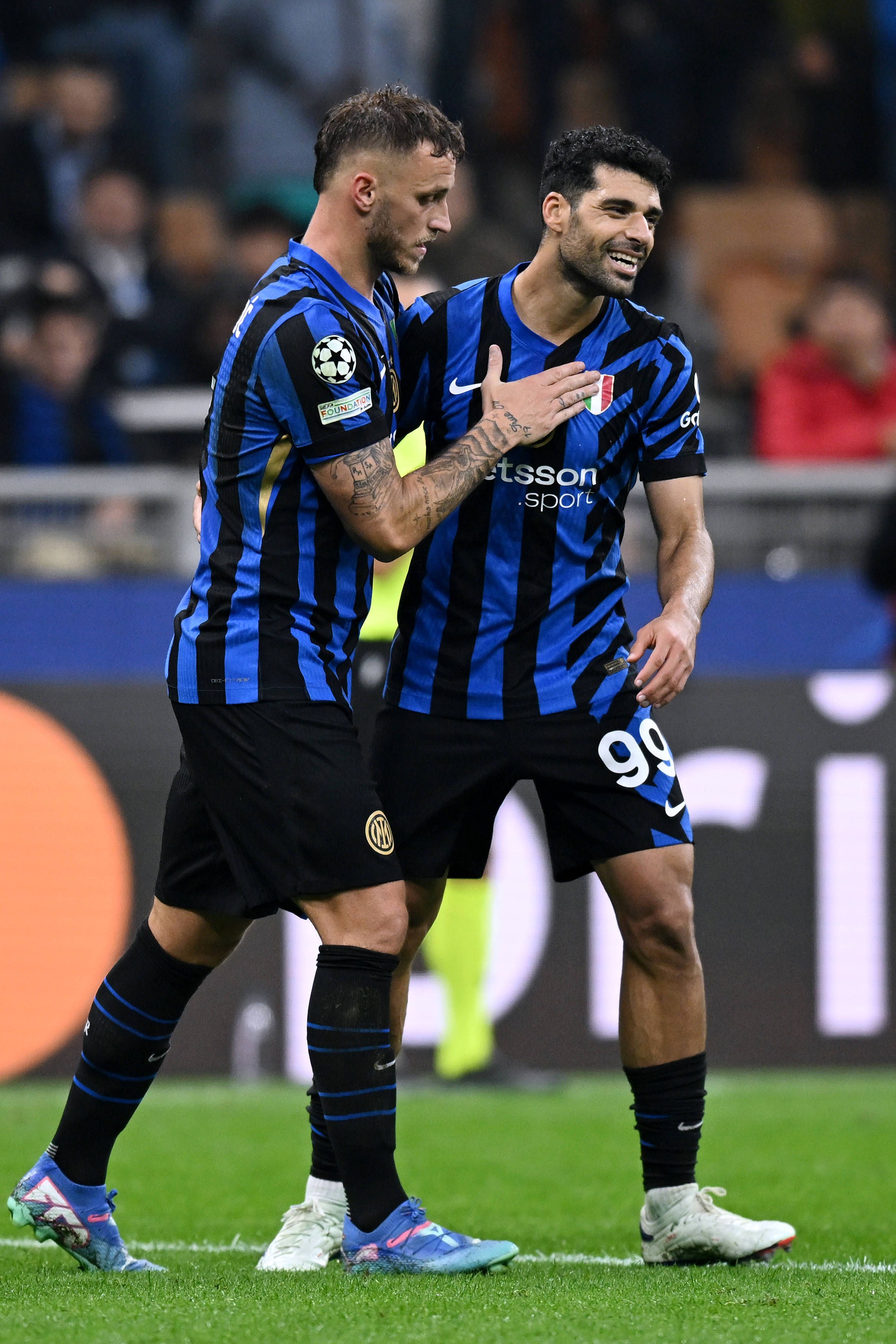 Marko Arnautovic und Mehdi Taremi kickten gemeinsam bei Inter Mailand.