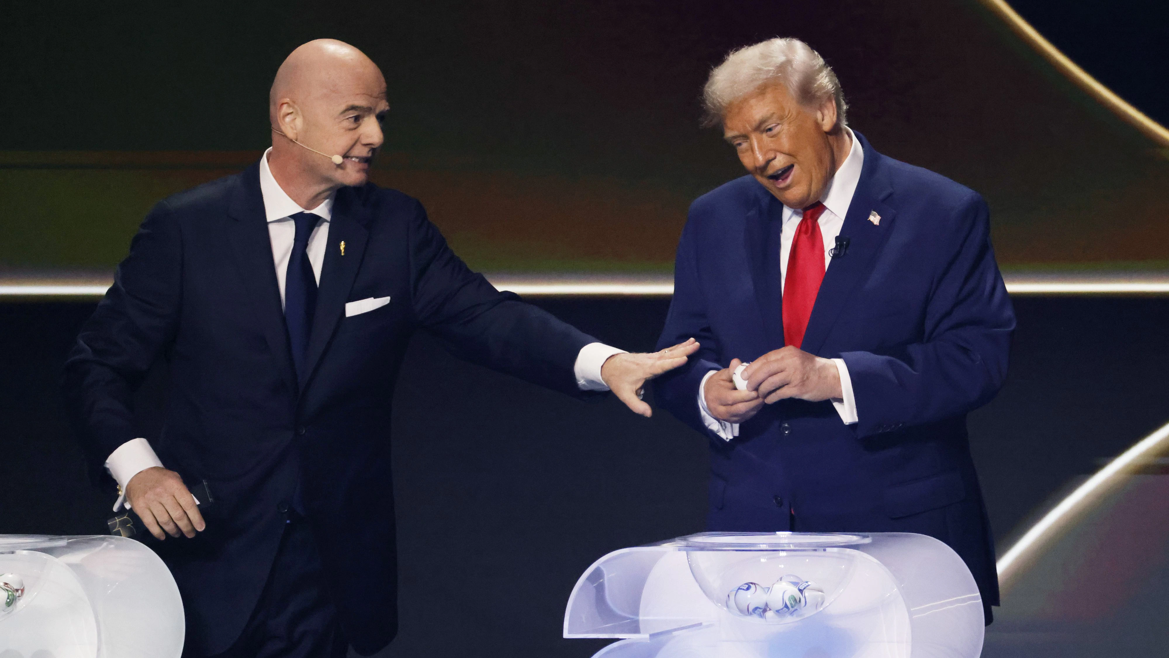 FIFA-Boss Gianni Infantino und US-Präsident Donald Trump. 