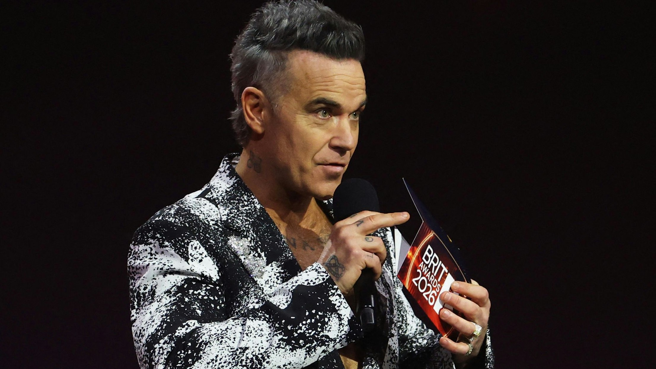 Robbie Williams stand am Wochenende auf der Bühne der Brit Awards.