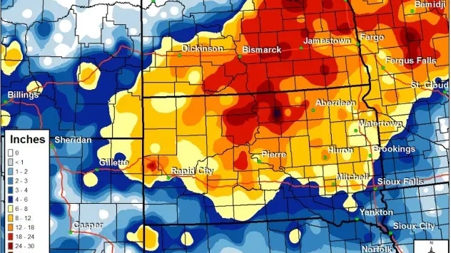 Gewaltige Schneemengen: Rekonstruktion des Wintersturms von 2. bis 4. März 1966.