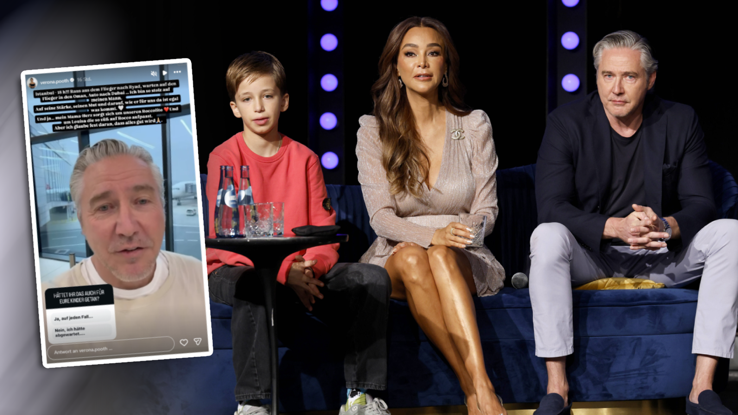 Franjo Pooth ist auf dem Weg Dubai zu Rocco, seinem gemeinsamen Sohn mit Verona.