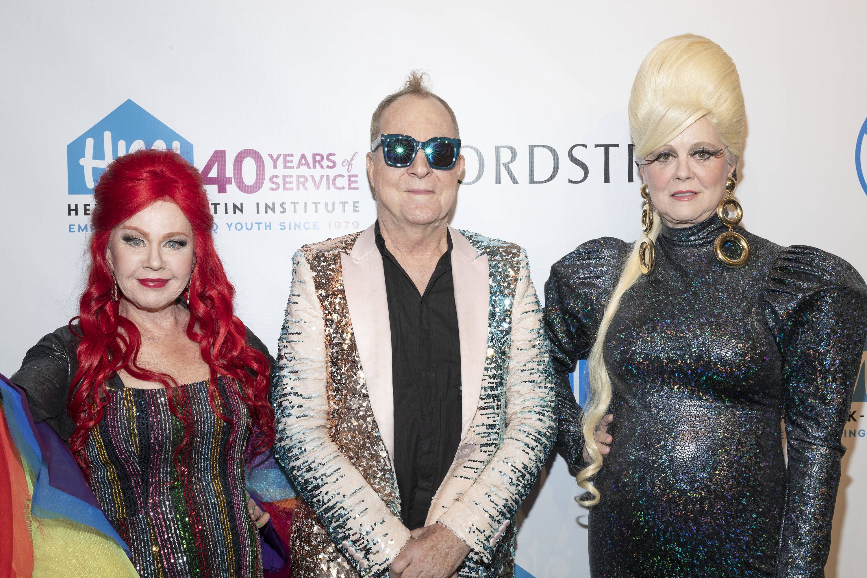 <strong>The B-52's:</strong> Kate Pierson, Fred Schneider und Cindy Wilson bei den 2019 Emery Awards in New York.
