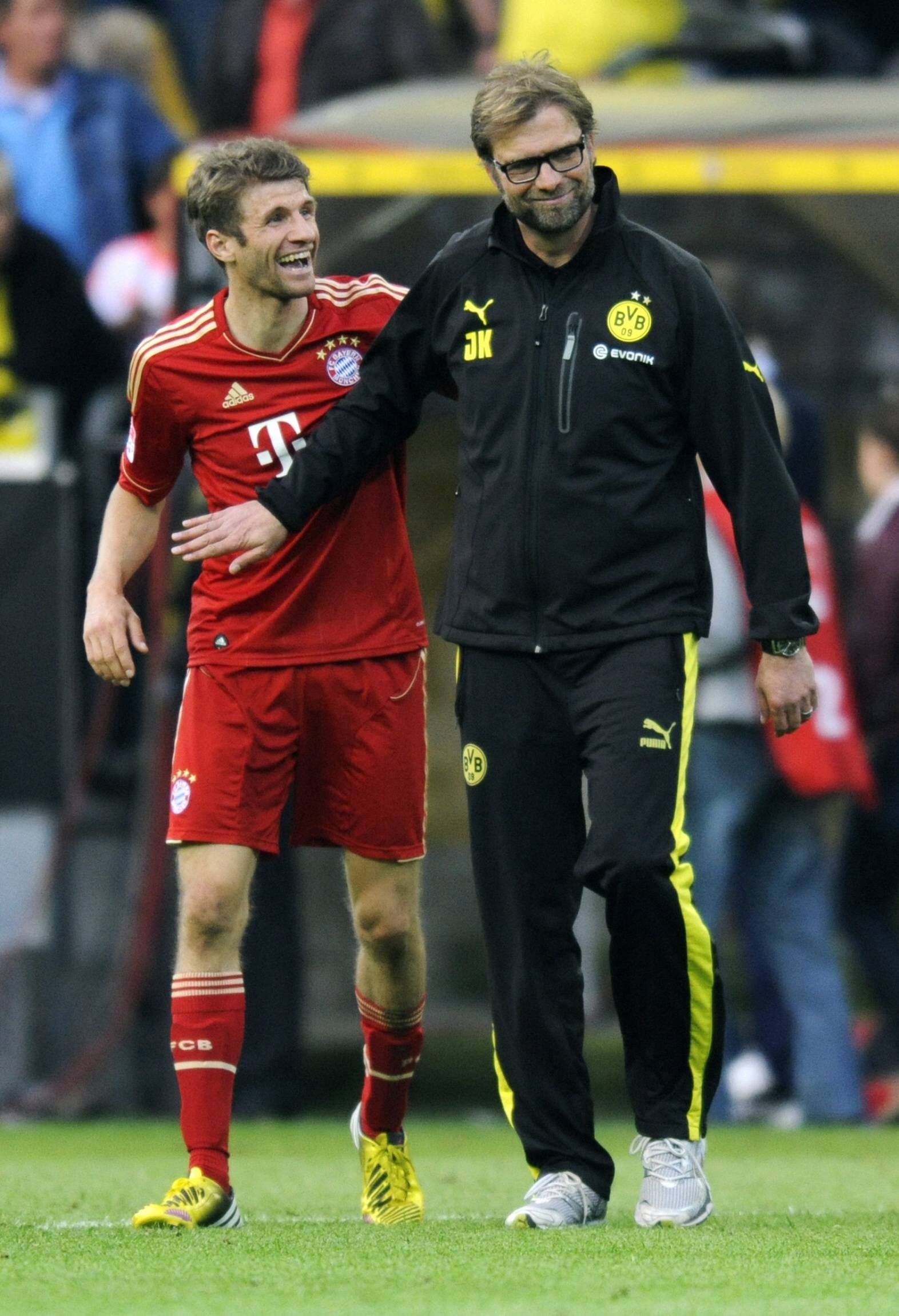 Thomas Müller und Jürgen Klopp kennen sich bereits.