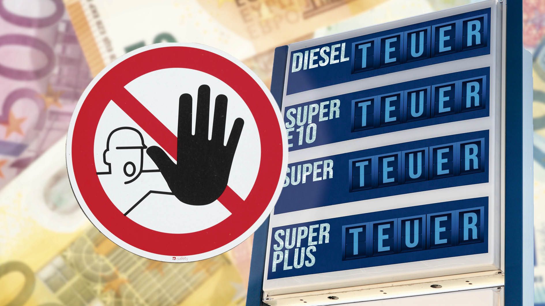 Gewerkschaft fordert von Regierung Preisbremse an den Zapfsäulen.