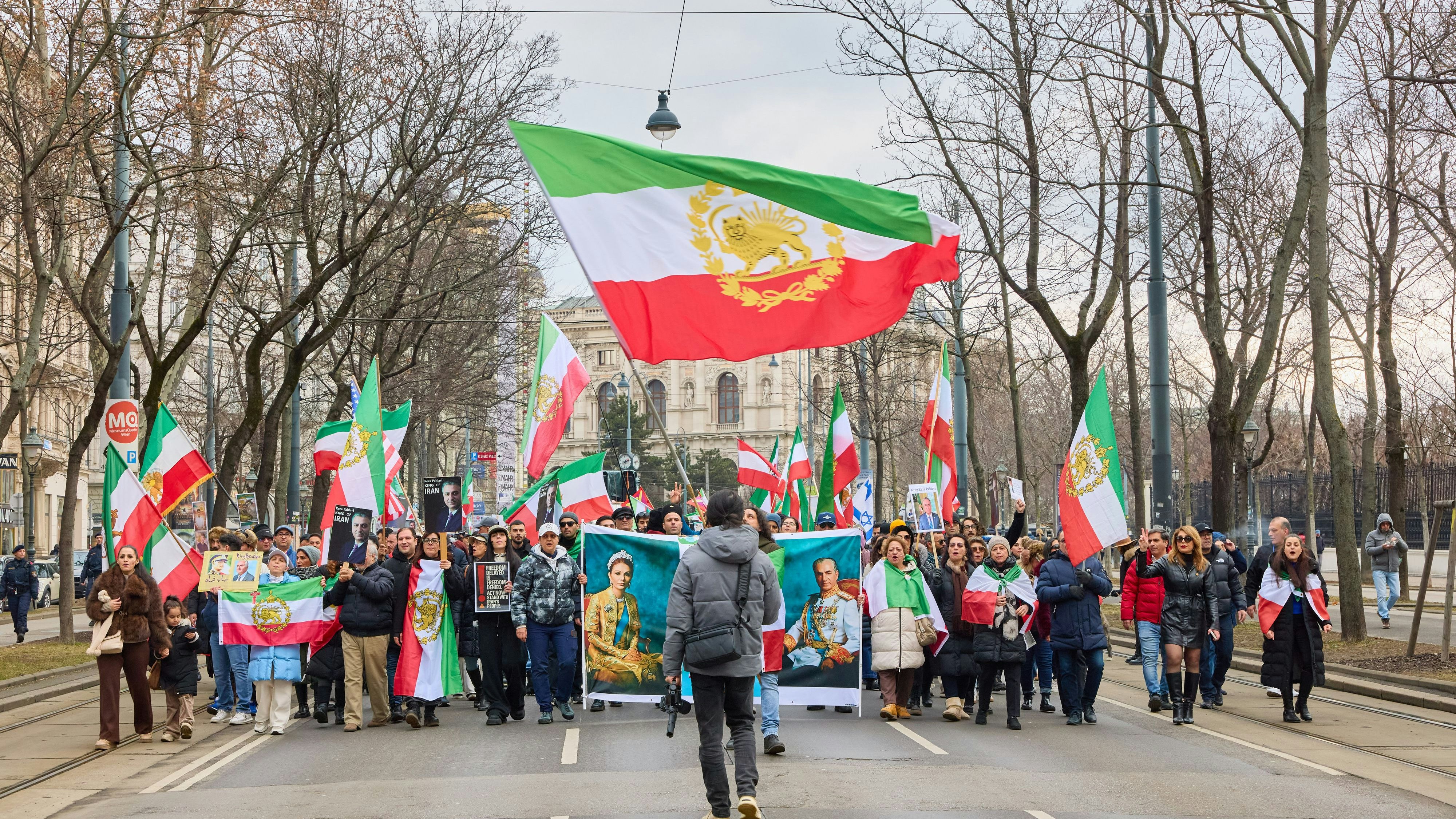 Am Wochenende wird eine Iran-Demo durch die Wiener City ziehen. Symbolbild. Archivbild. 