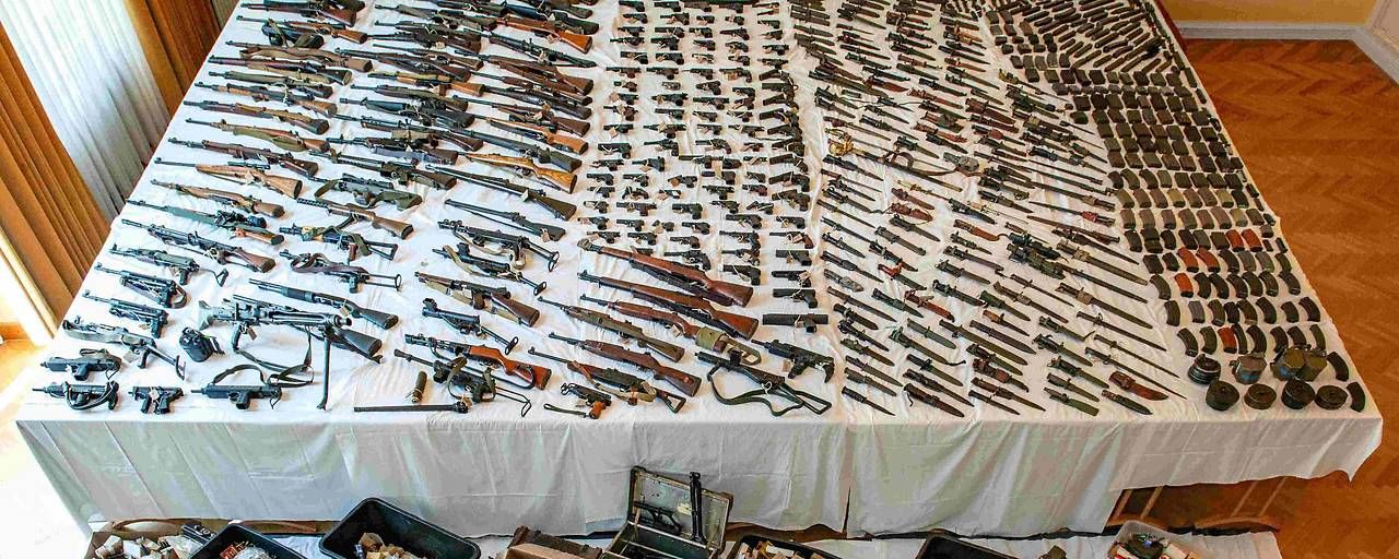 Der Niederösterreicher hat ein riesiges Waffenarsenal angesammelt.
