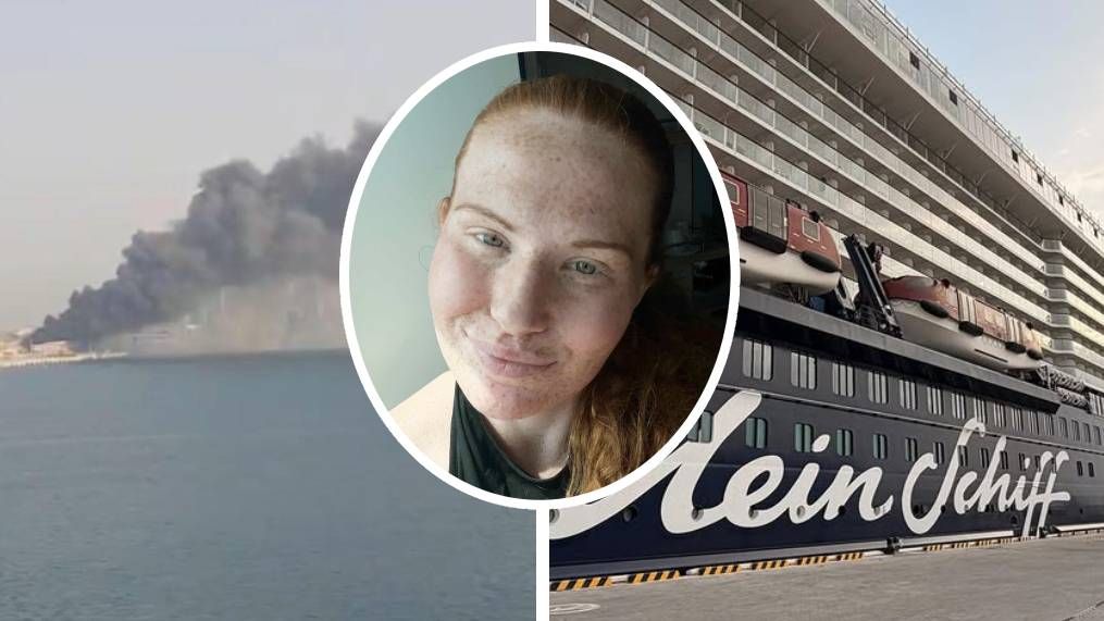 Feli war 2024 bei GNTM dabei, jetzt wartet sie auf der Mein Schiff 4 vor Abu Dhabi, bis sie das Kriegsgebiet endlich verlassen kann.