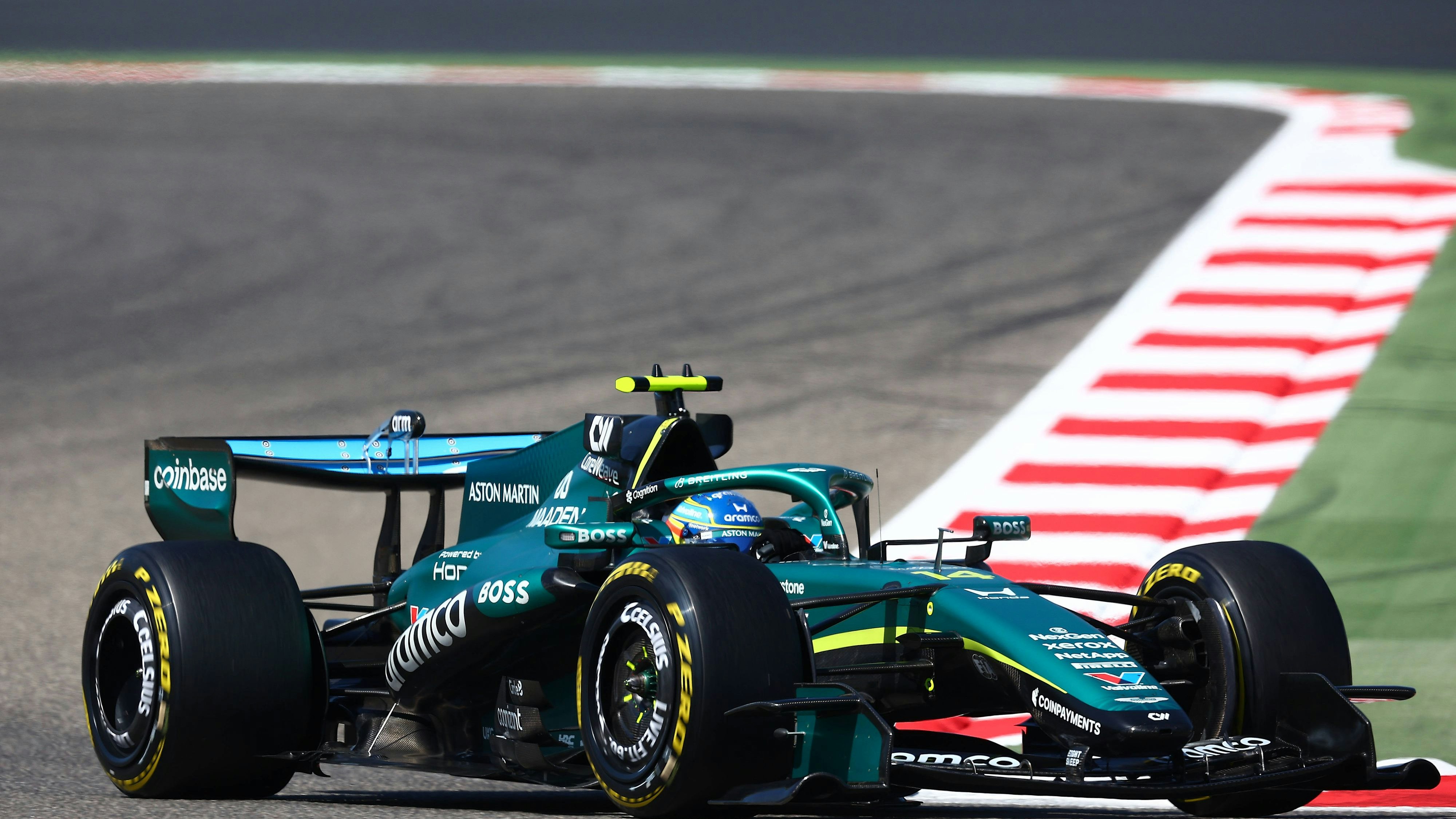Formula One Pre Season test 2026 Fernando Alonso of Aston Martin Aramco Honda on track during Day 5 of Formula 1 Pre-Season Test 2026 at Bahrain International Circuit on February 19, 2026 in Sakhir, Bahrain. Sakhir Bahrain International Circuit Bahrain Copyright: xBasilex