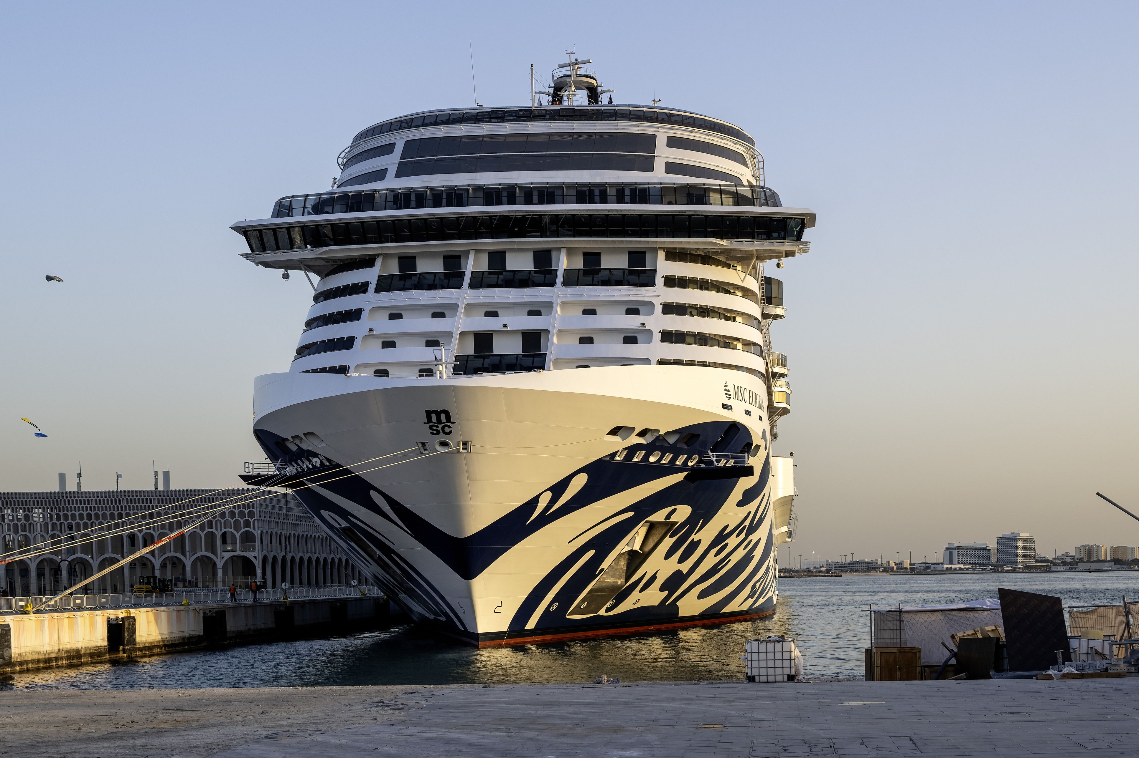 Die MSC Euribia sitzt in der Golfregion fest.  Archivbild. 