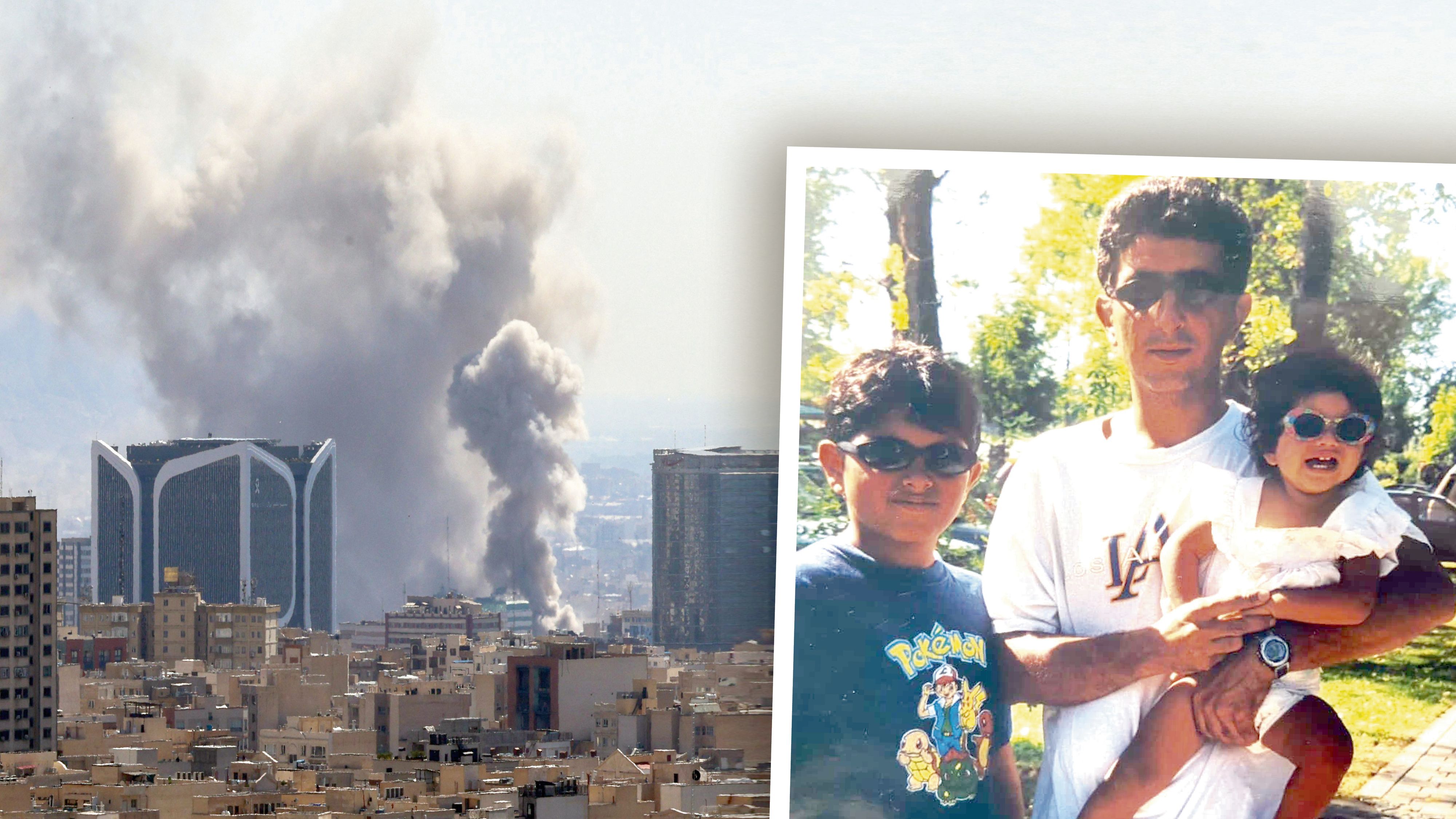 Yasmins (r.) Familie sorgt sich um ihre Verwandte im Iran.