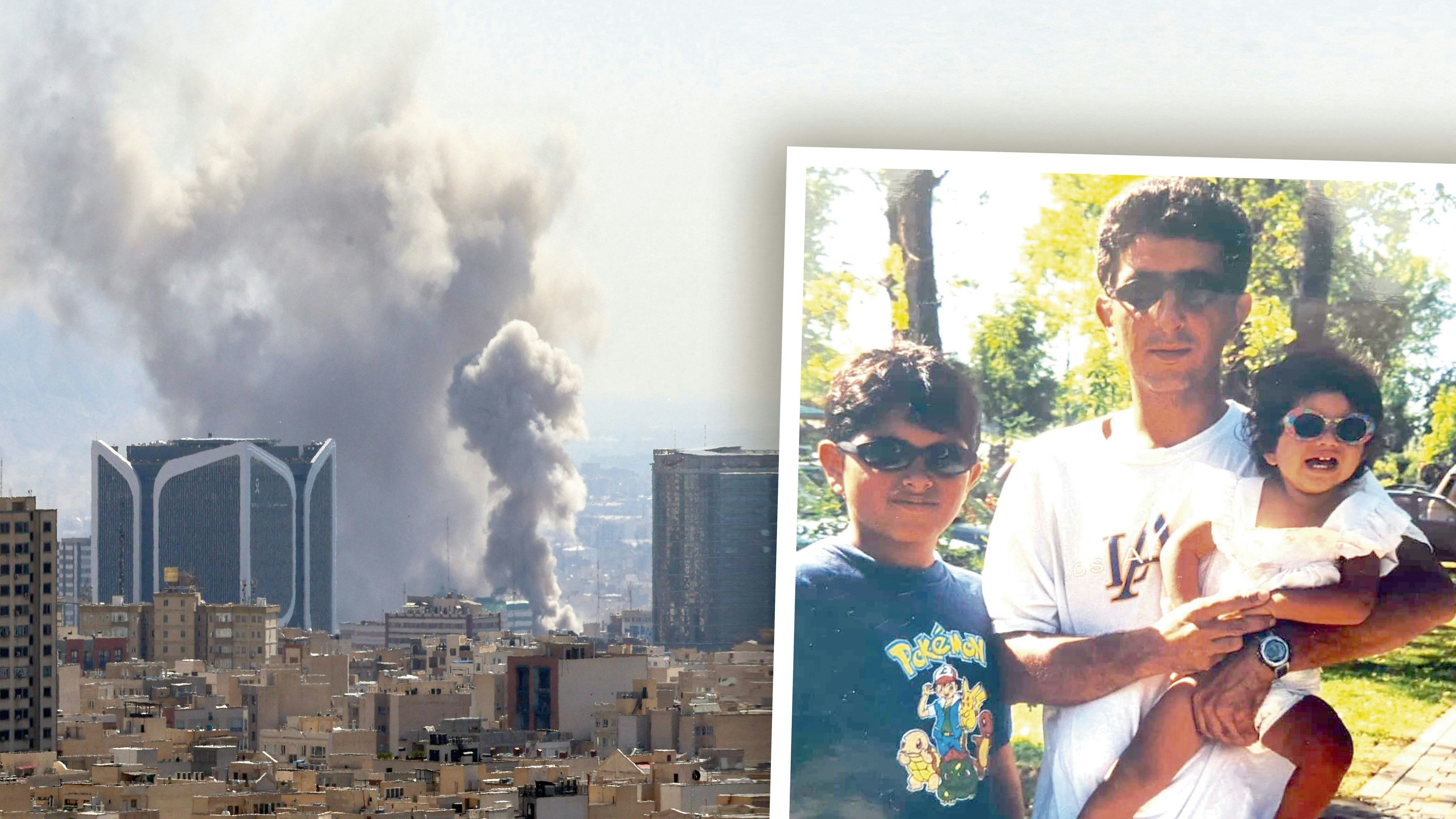 Yasmins (r.) Familie sorgt sich um ihre Verwandte im Iran.