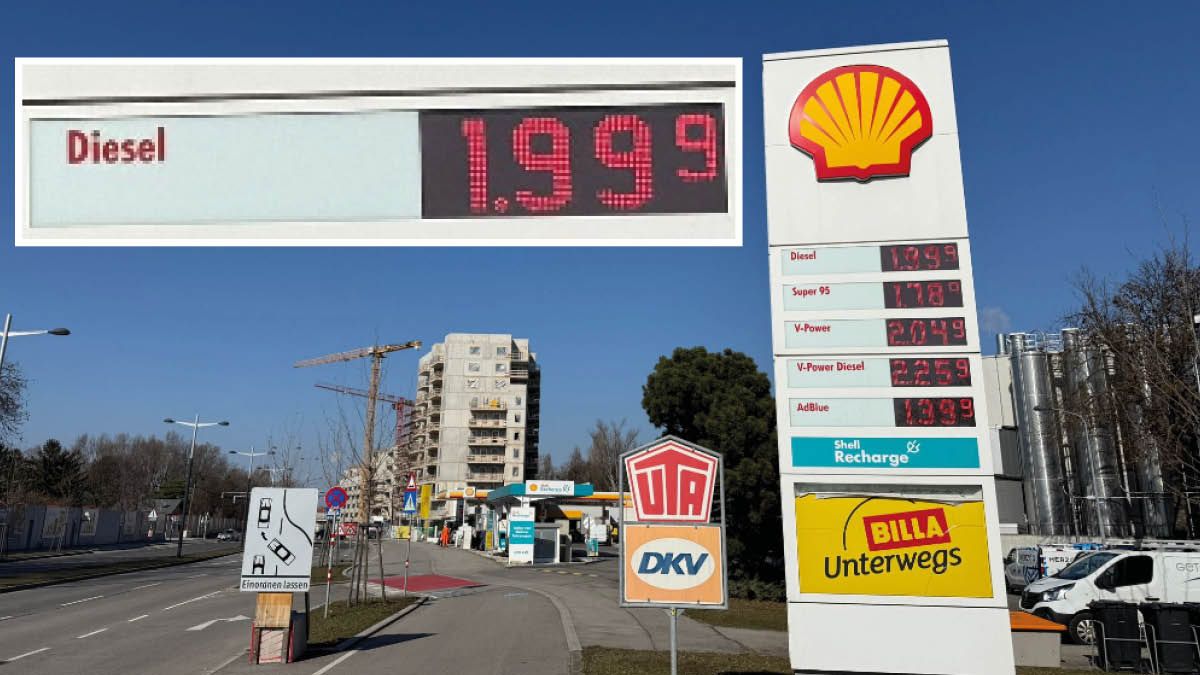 Heute.at - Nächster Preis-Turbo: 1,999 Euro für Diesel in Wien