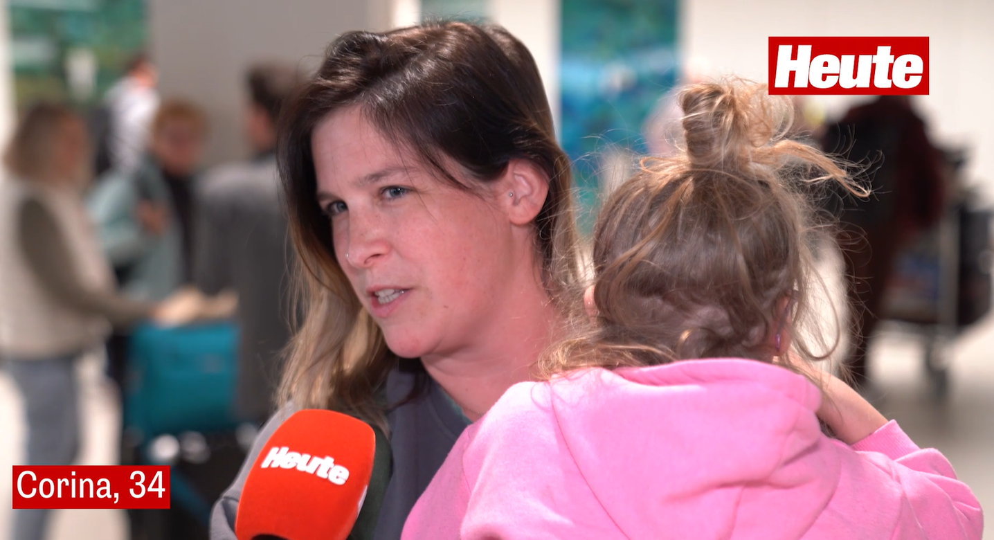 Corina (34) ist zusammen mit ihrer Tochter gut in Wien angekommen.