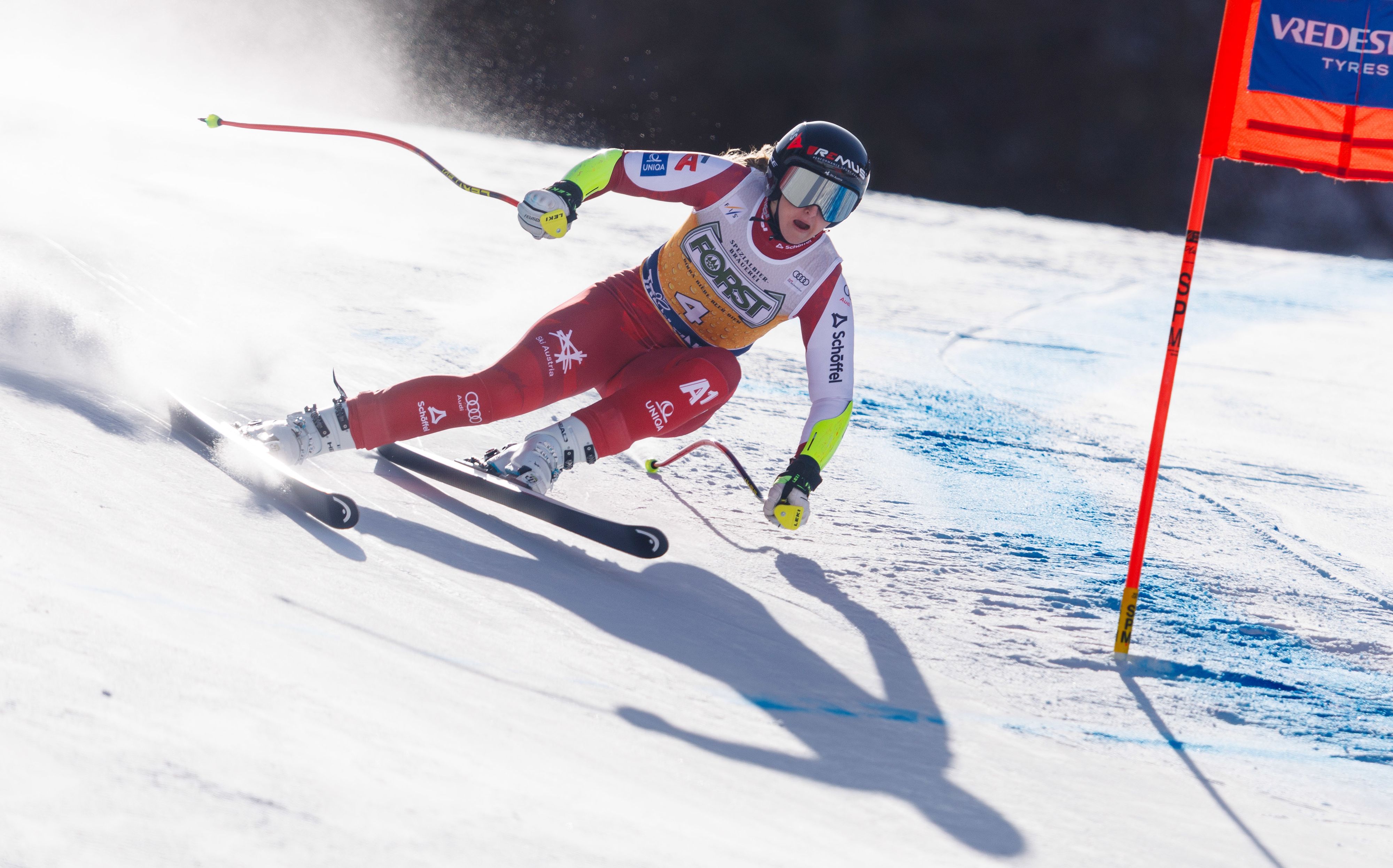 Österreichs Ski-Ass Nina Ortlieb. 