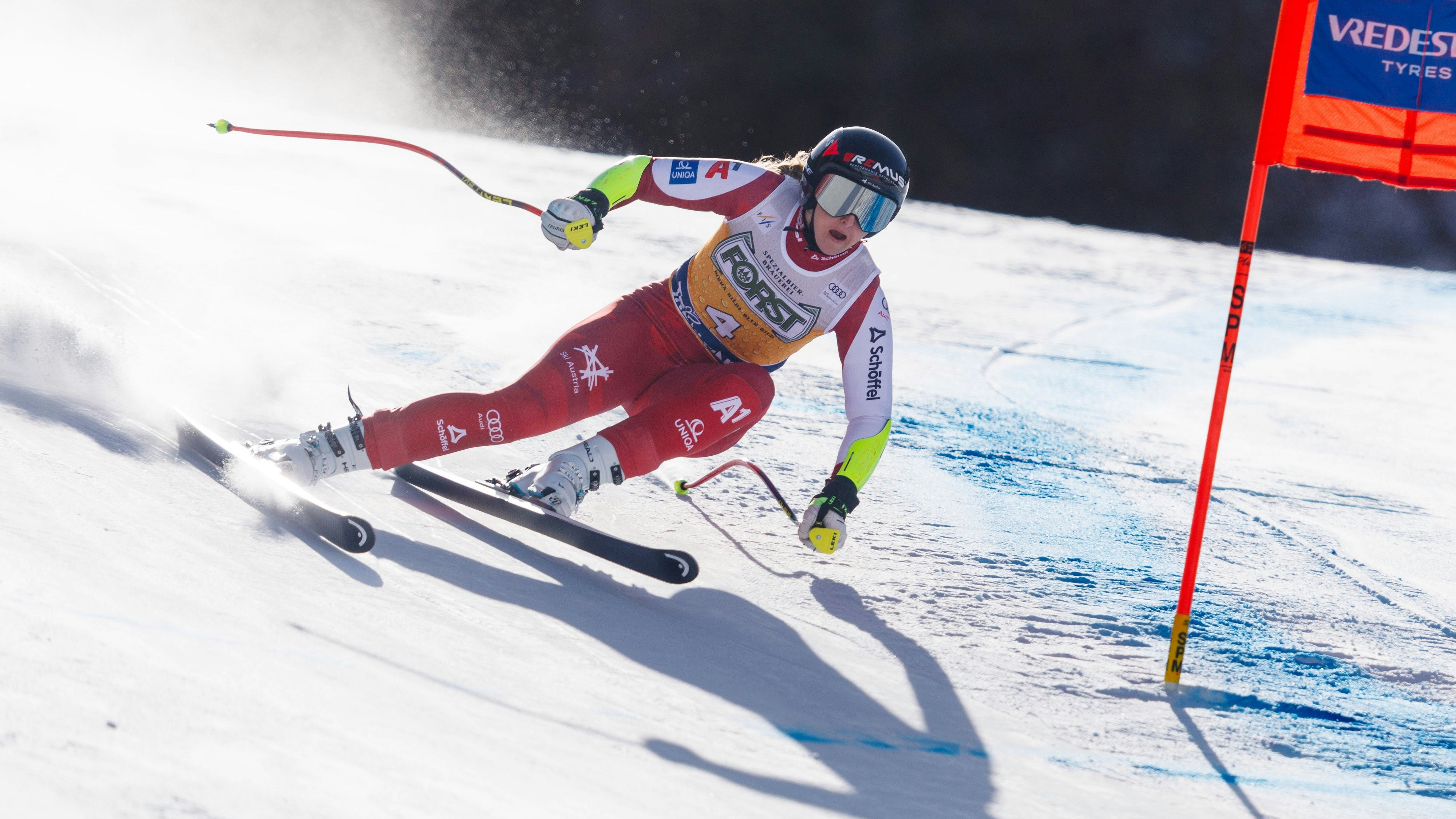 Österreichs Ski-Ass Nina Ortlieb. 