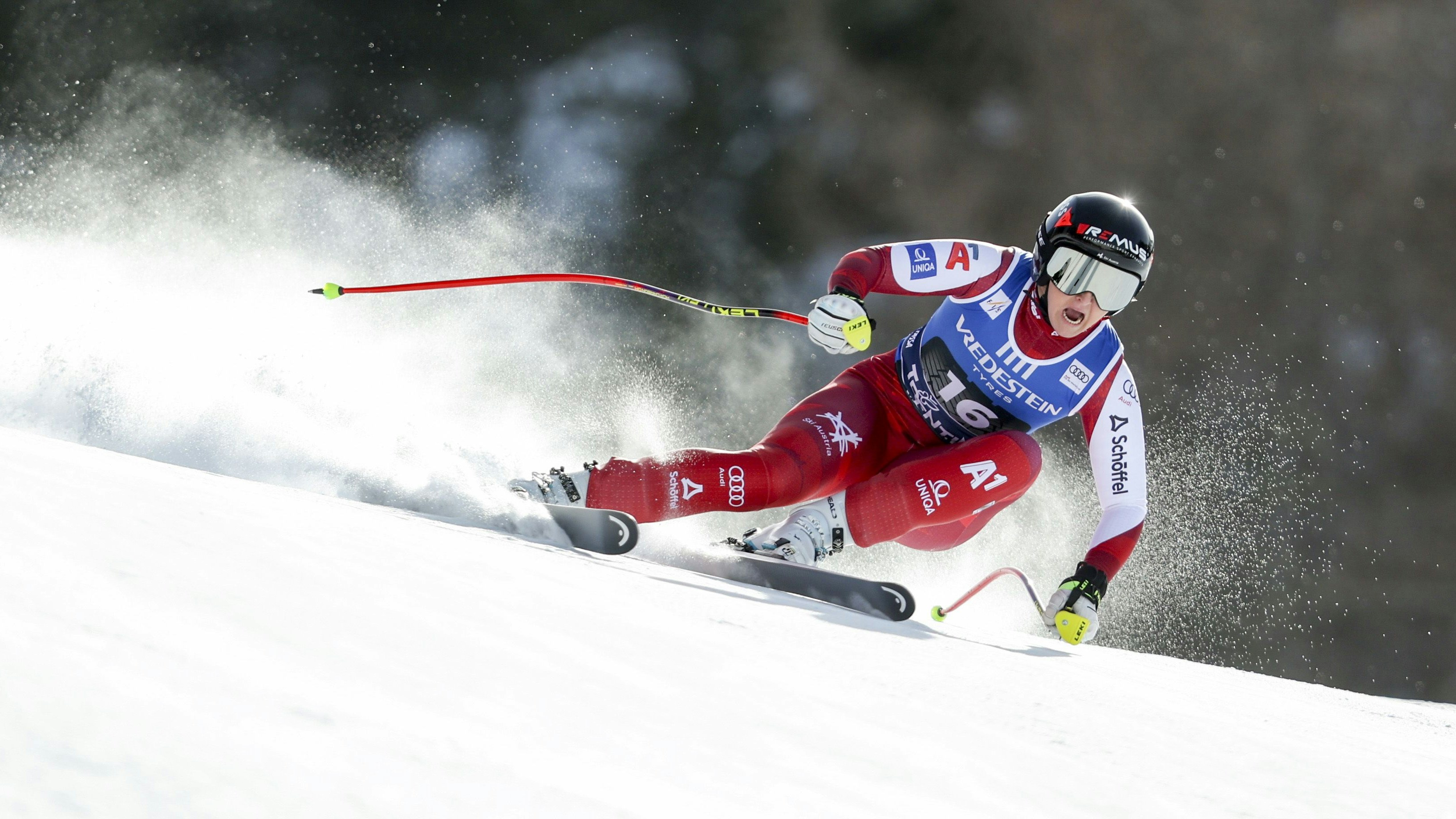 Nina Ortlieb peilte ihren ersten Weltcup-Sieg in der Abfahrt an, verpasste aber die Top 10. 