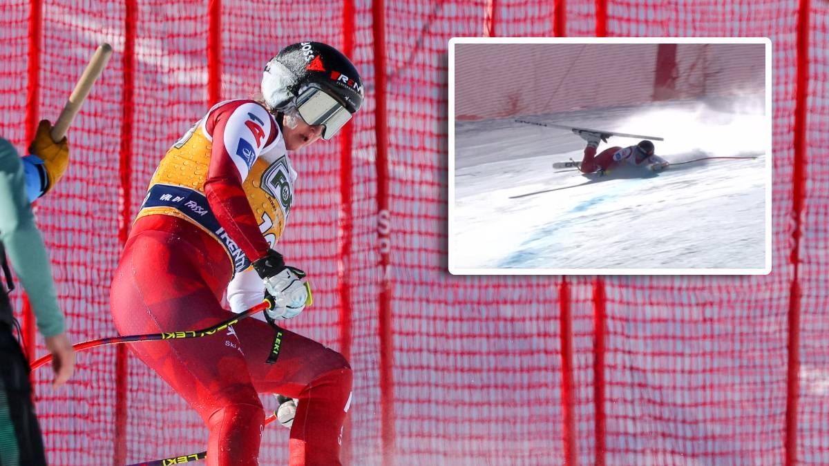 ÖSV-Star Nina Ortlieb ist in der zweiten Abfahrt von Val di Fassa gestürzt. 