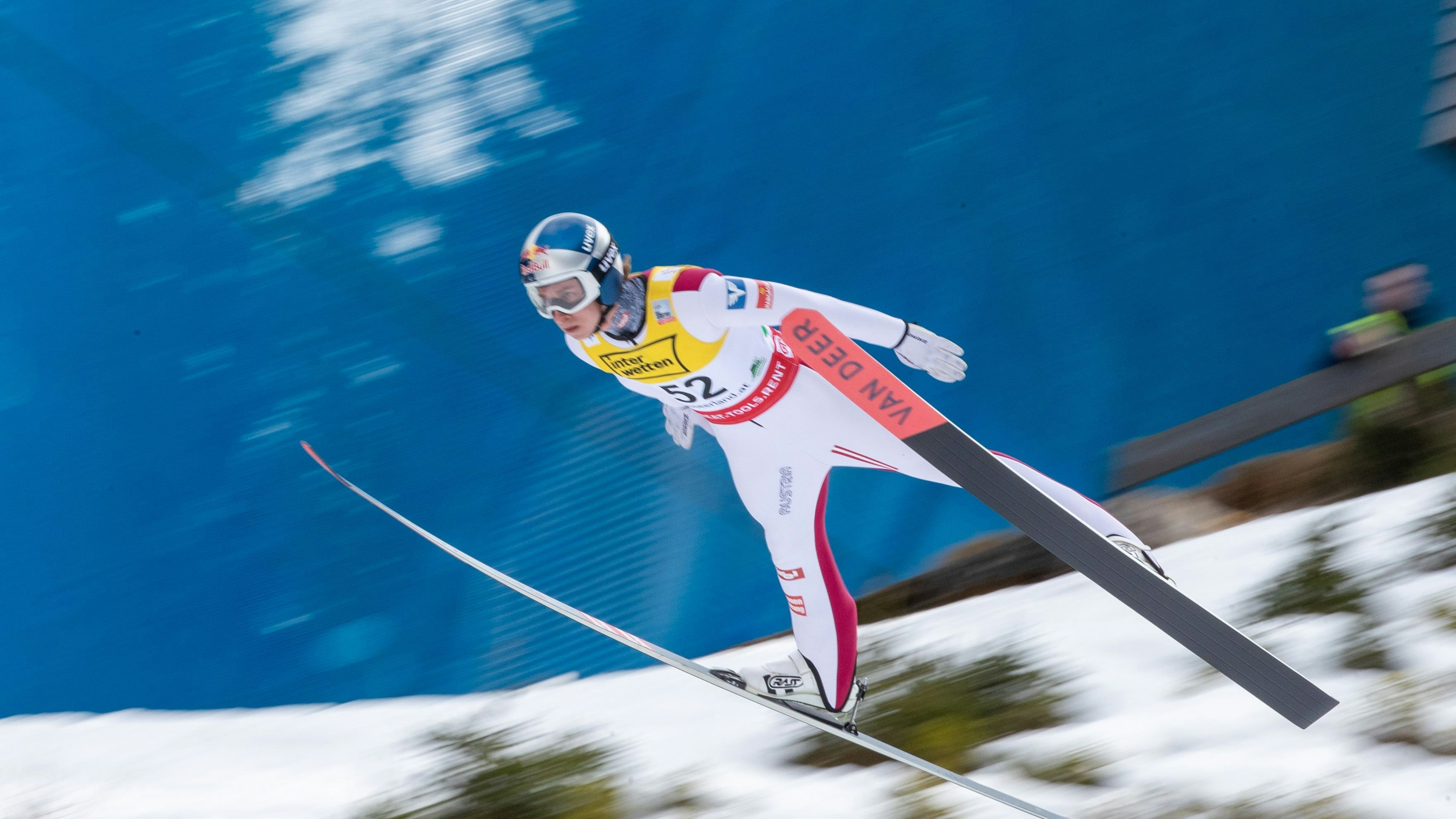 BAD MITTERNDORF,AUSTRIA,01.MAR.26 - NORDIC SKIING, SKI JUMPING, SKI FLYING - FIS World Cup, Kulm, men. Image shows Daniel Tschofenig (AUT). Photo: GEPA pictures/ Gabriel Lopez