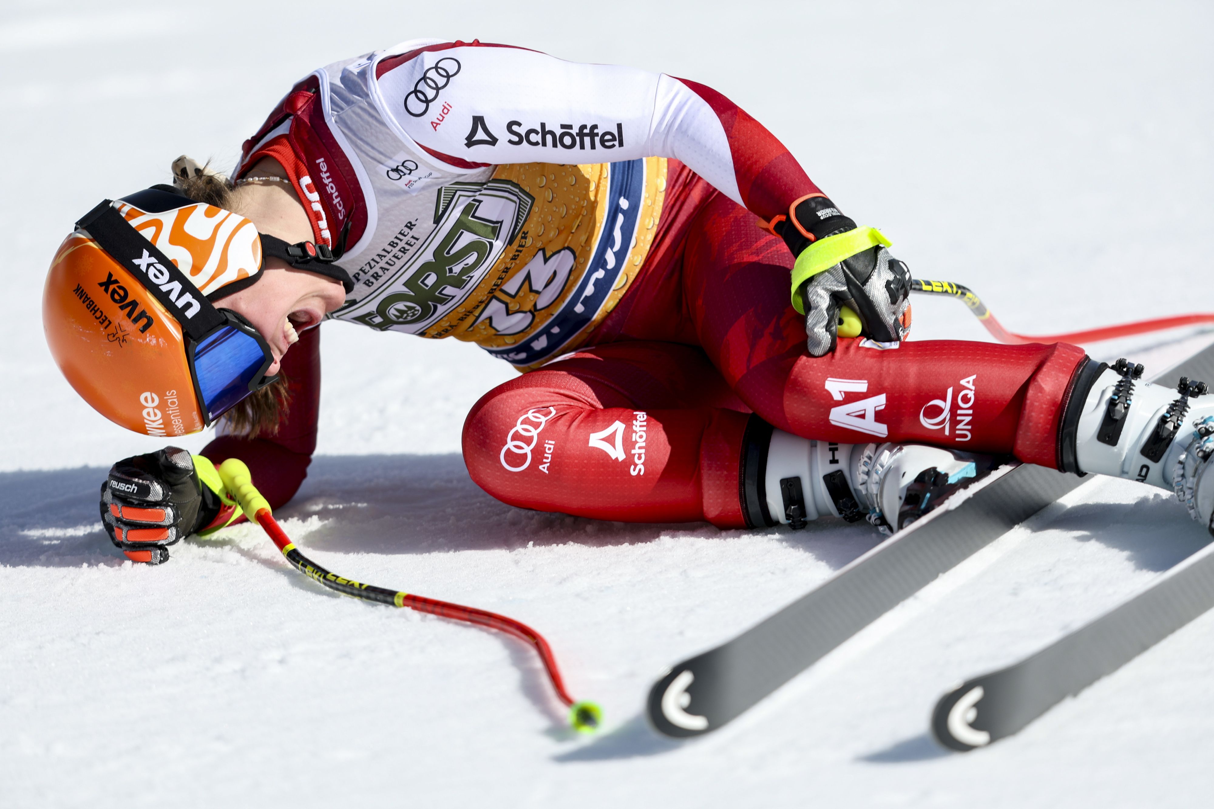 Österreichs Ski-Ass Leonie Zegg. 